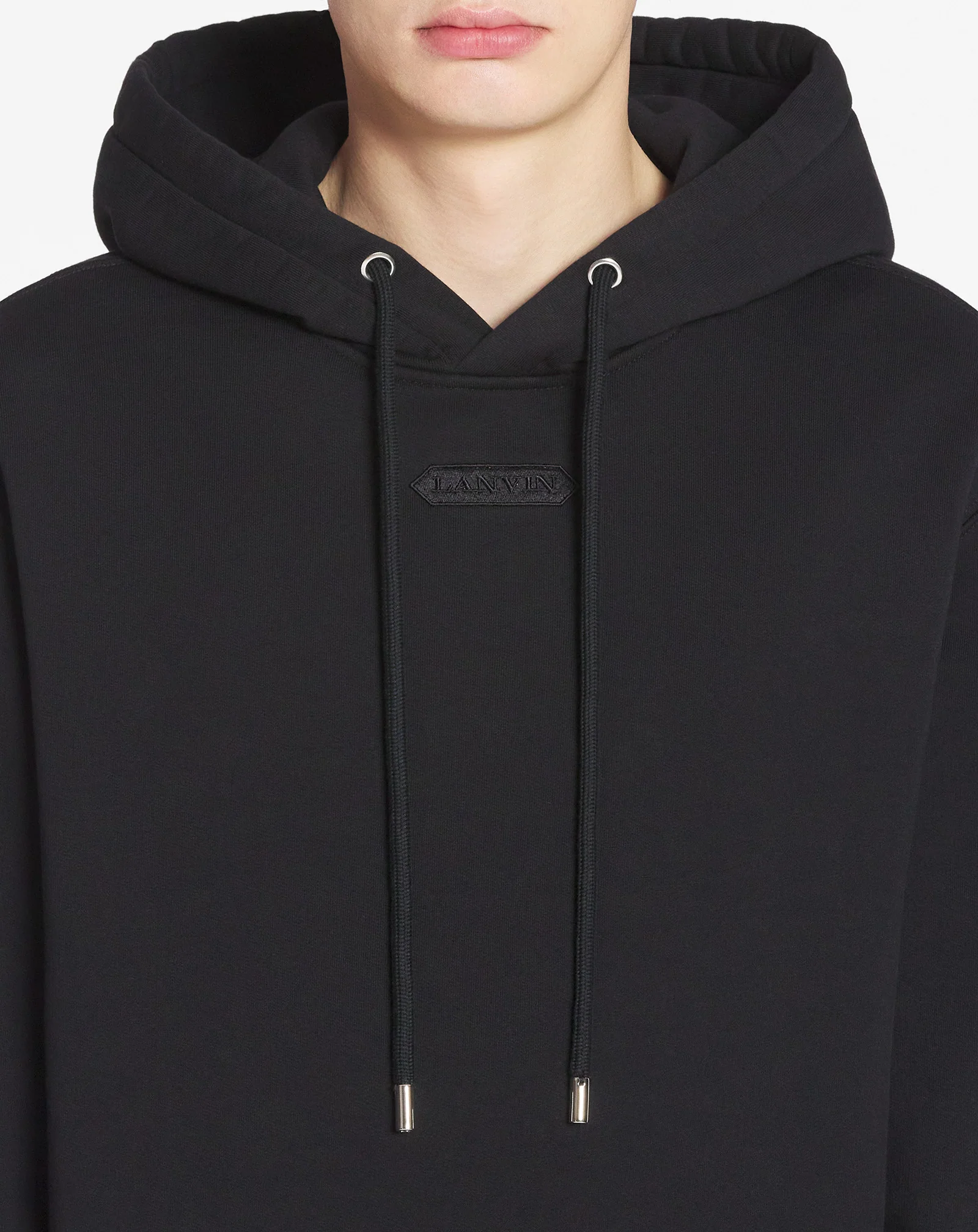 Lanvin detail loose-fitting hoodie