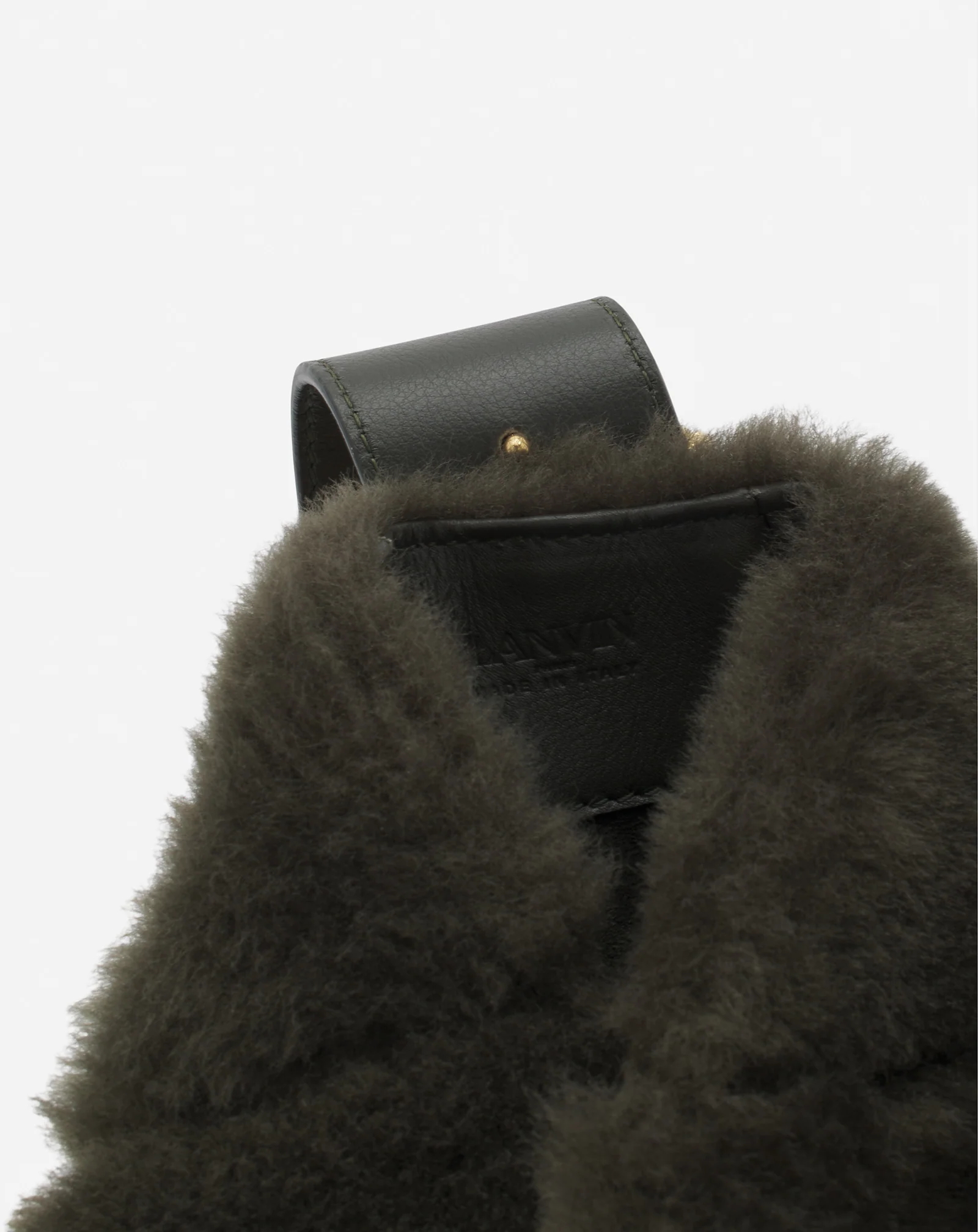 Shearling mélodie hobo bag