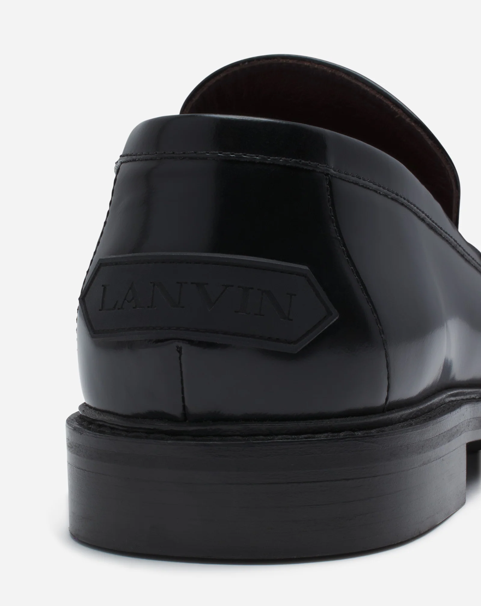 Spinto loafers in glossy leather