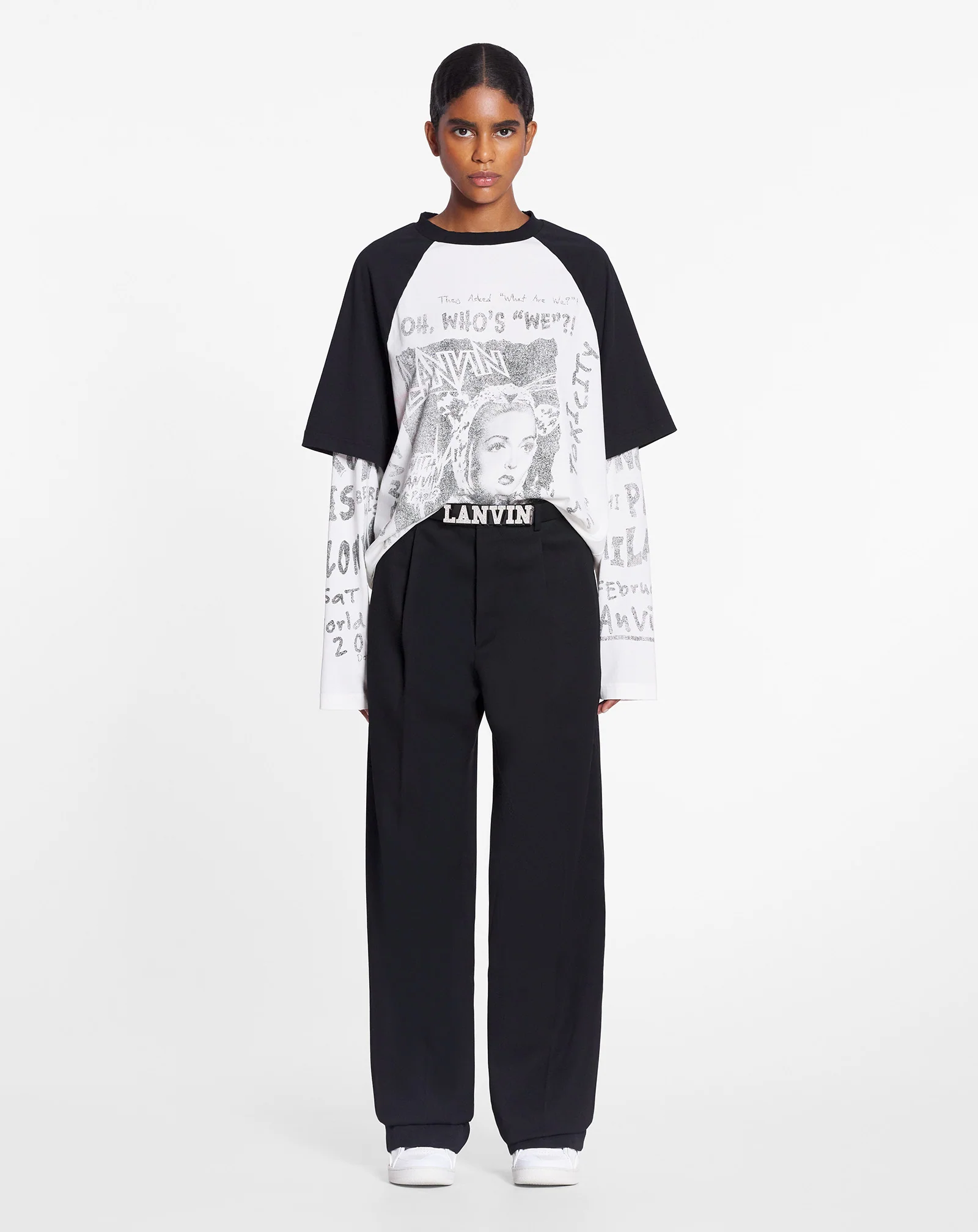 Lanvin x future unisex wide-leg pants