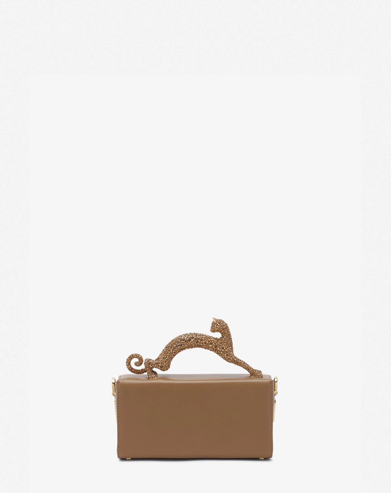 Nano pencil cat leather bag