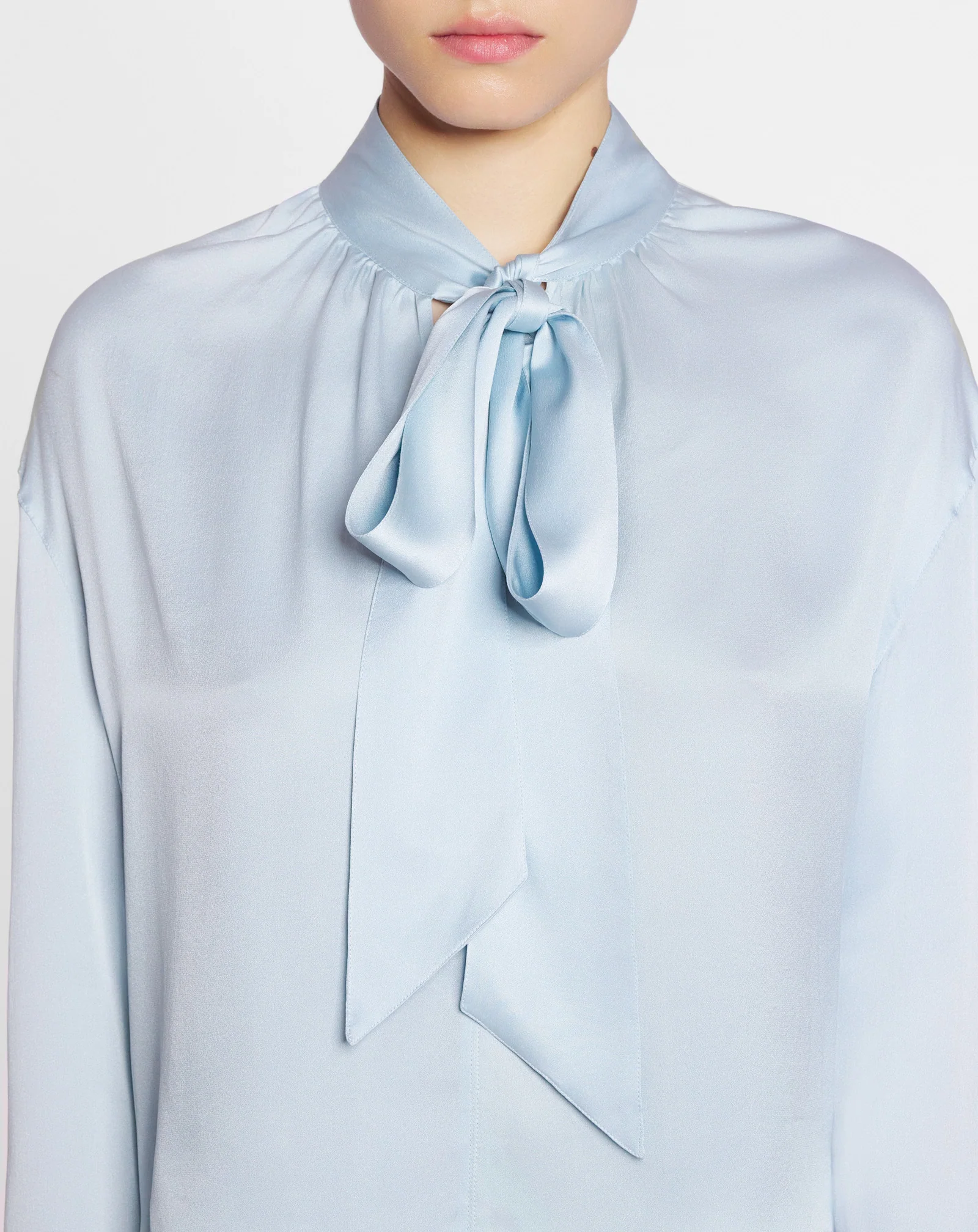Ascot collar blouse