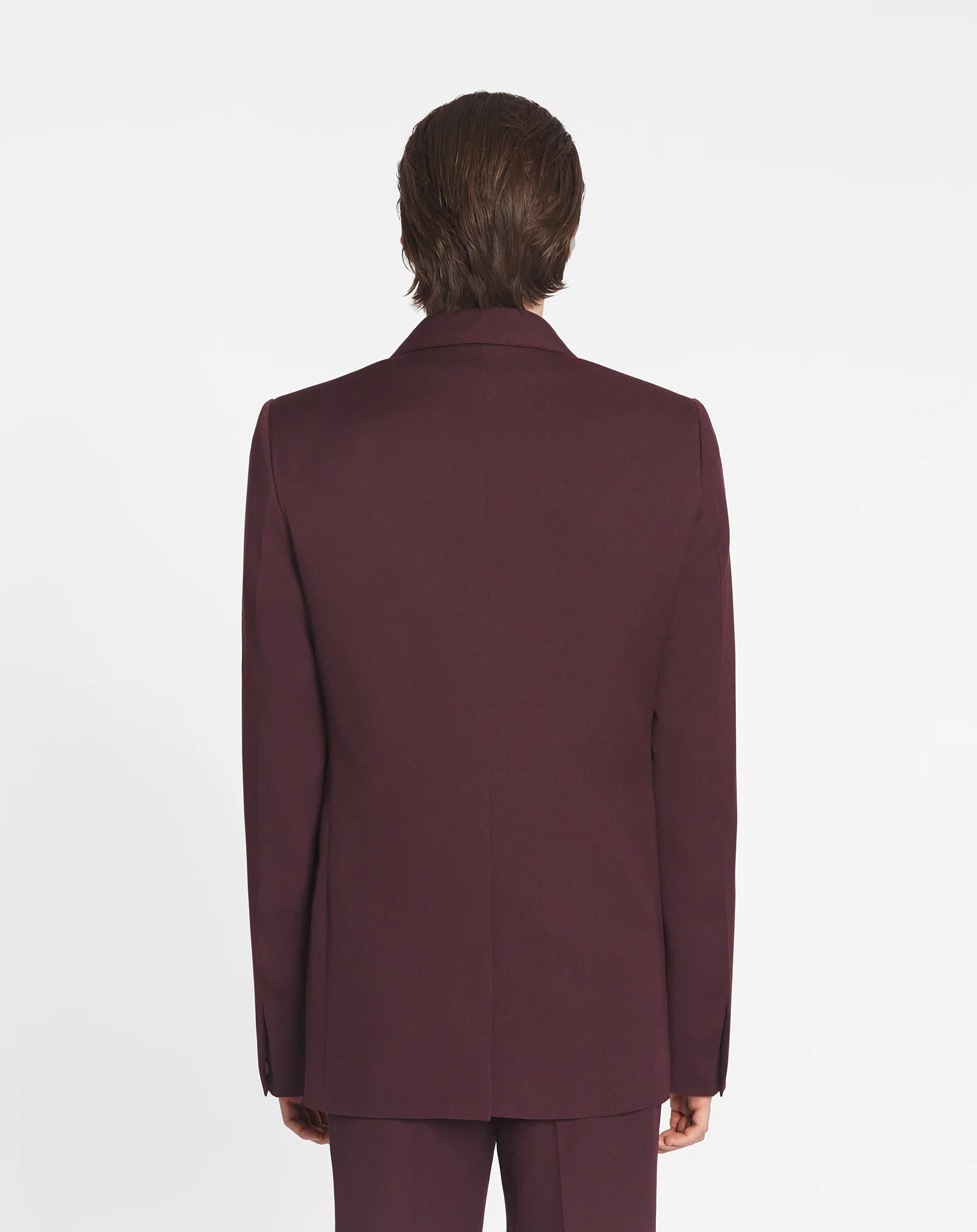 Single-breasted wool jacket
