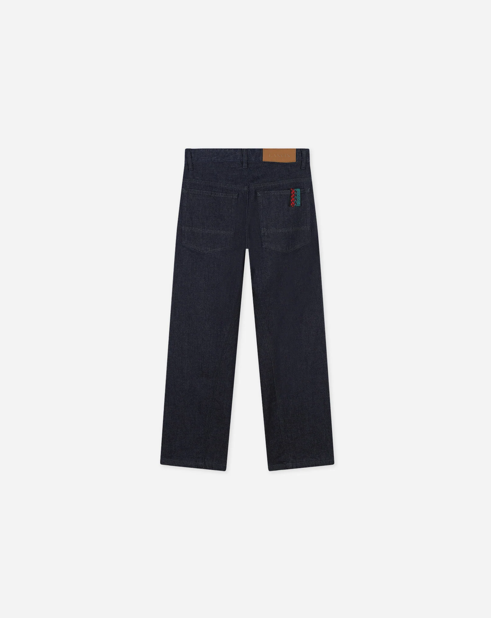 Jeans with embroidered logo