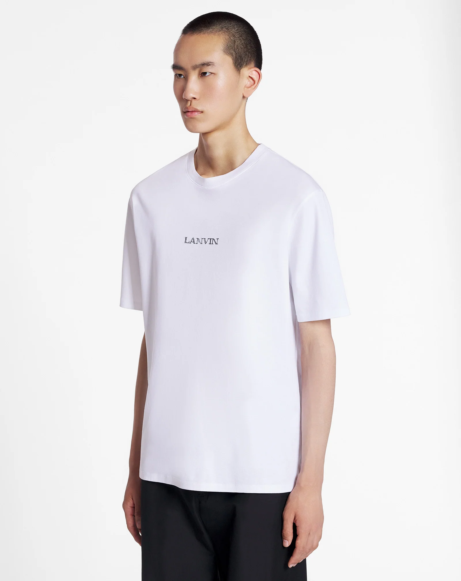 Unisex lanvin logo t-shirt
