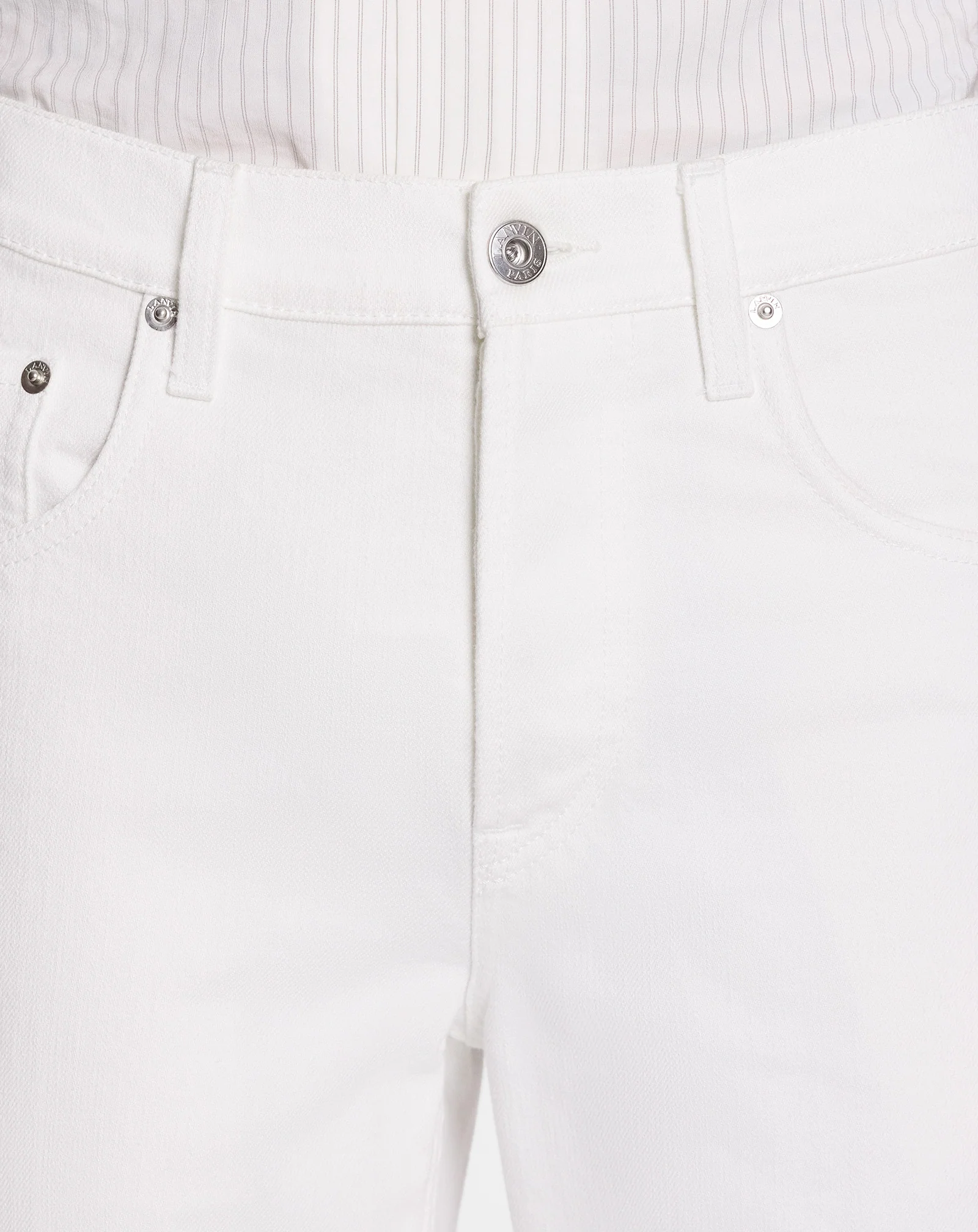 Straight-leg denim pants