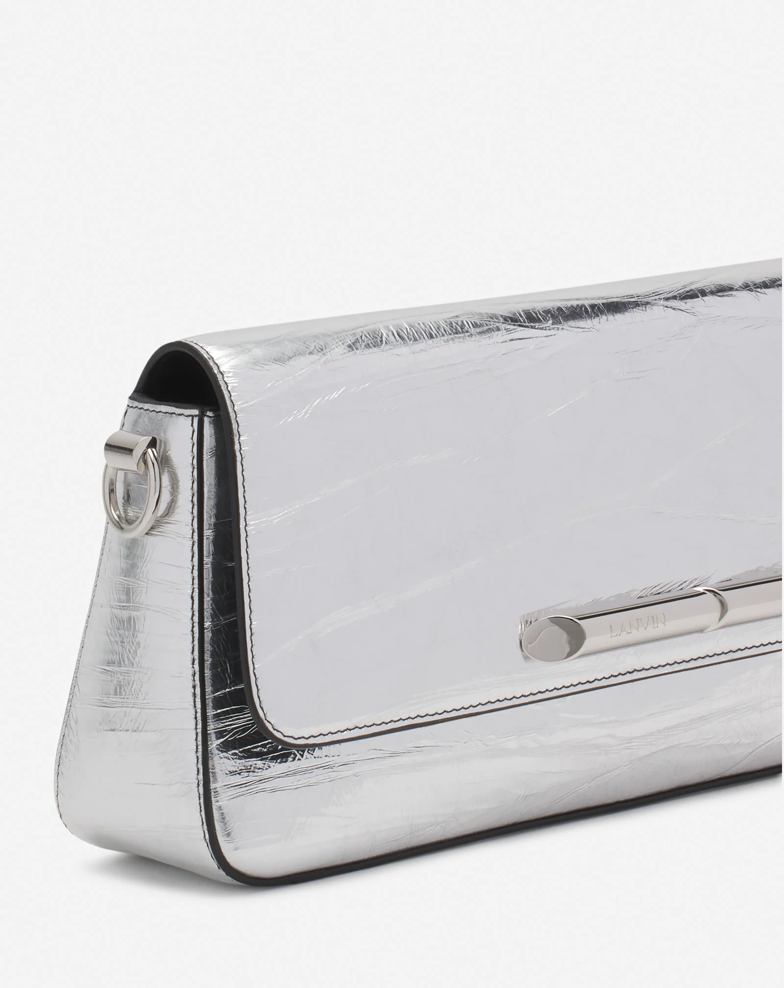 Séquence by lanvin baguette bag in metallic leather