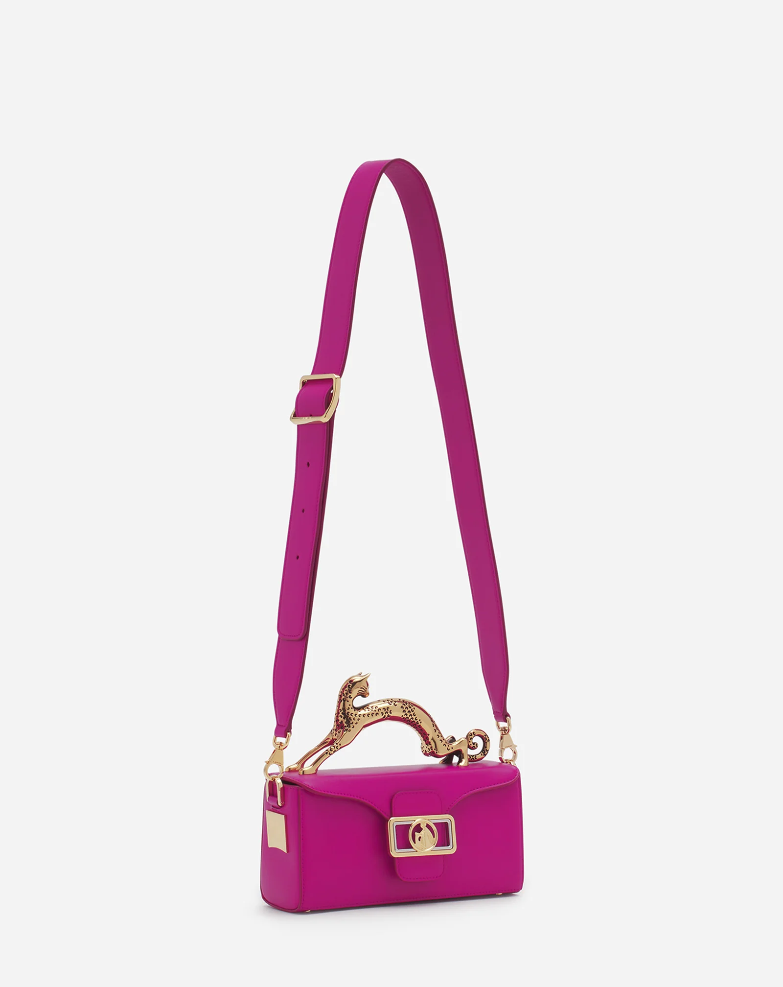 Nano pencil cat leather bag