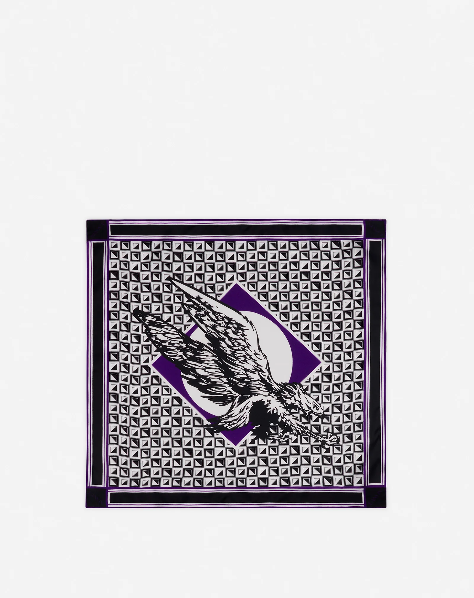 Lanvin x future scarf eagle print and silk triangles