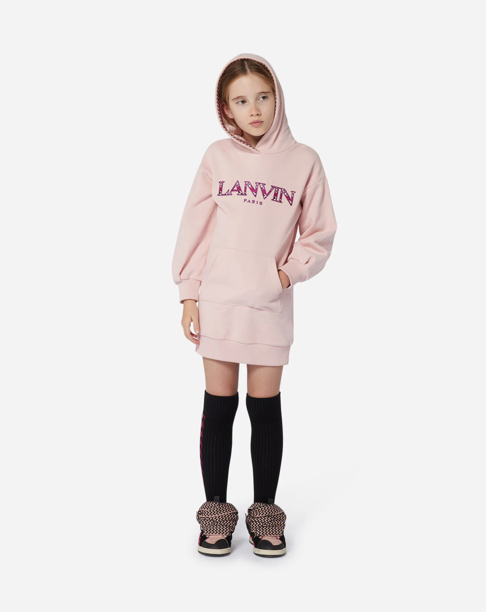 Fleece sweatshirt dress