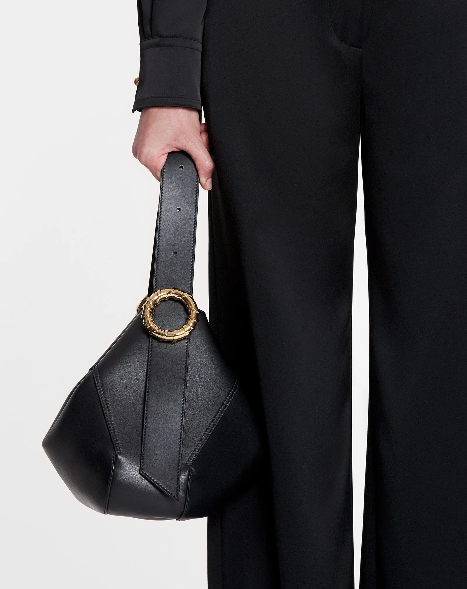 Leather mélodie hobo bag