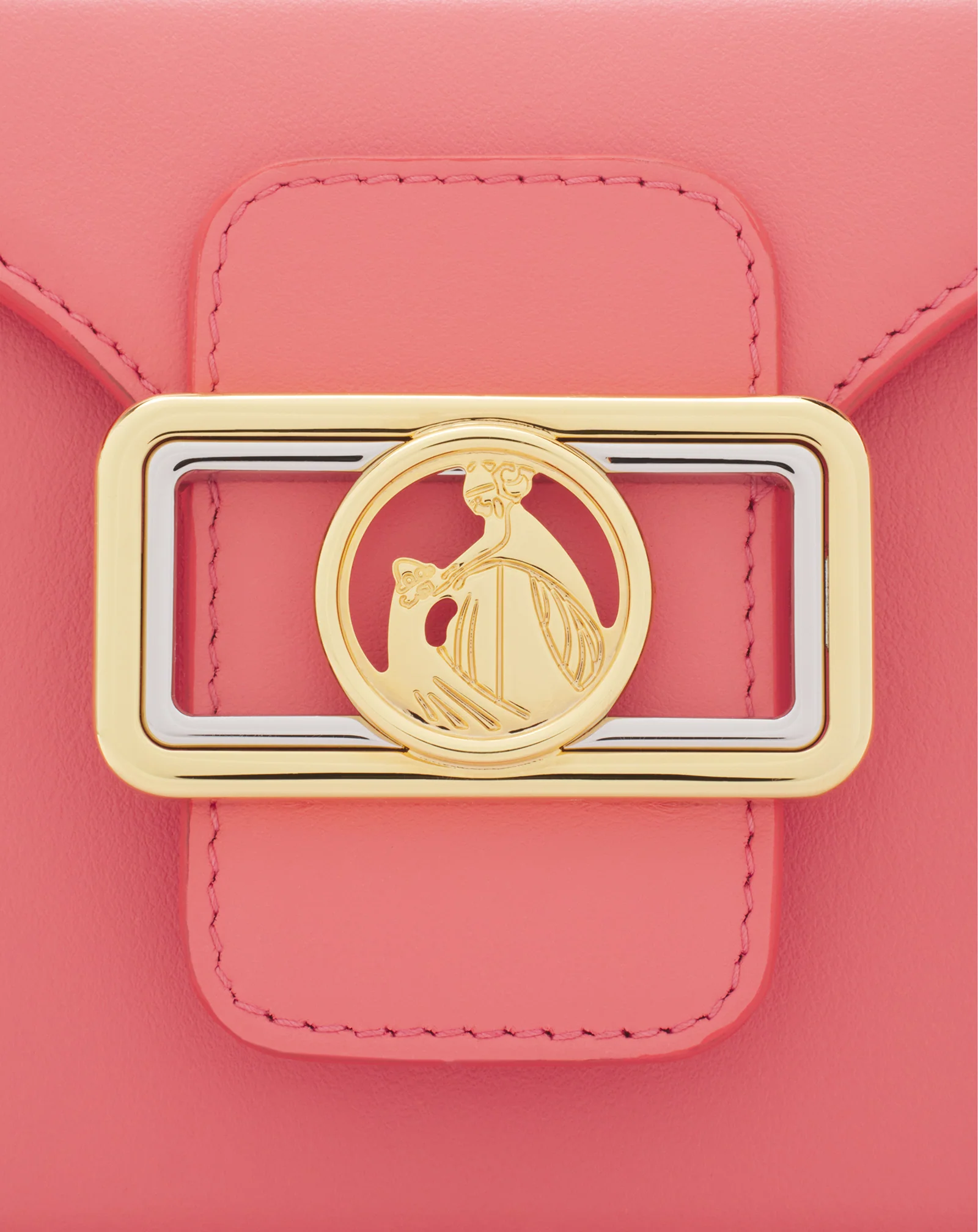 Nano pencil cat bag in leather and rhinestones