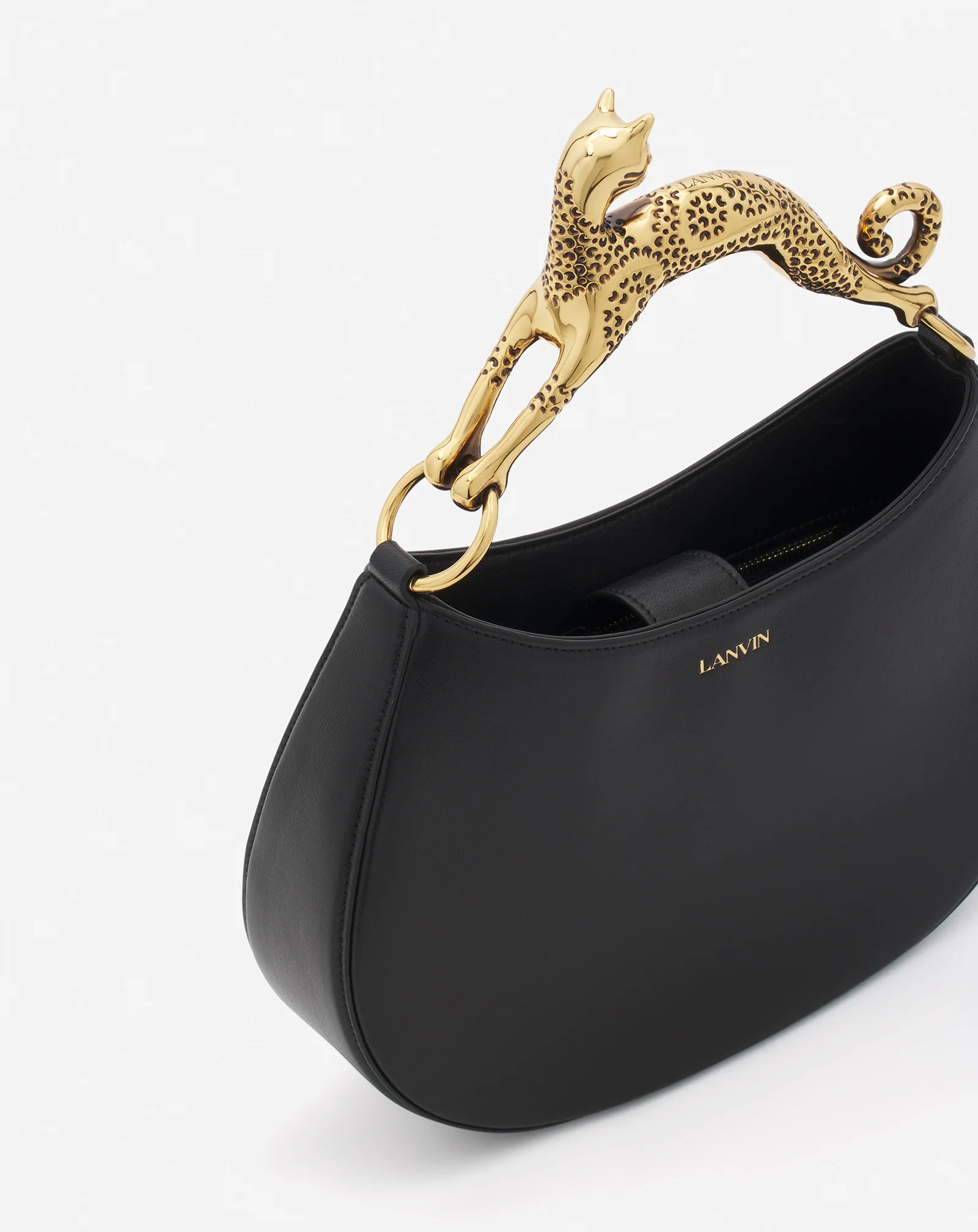 Hobo cat leather bag