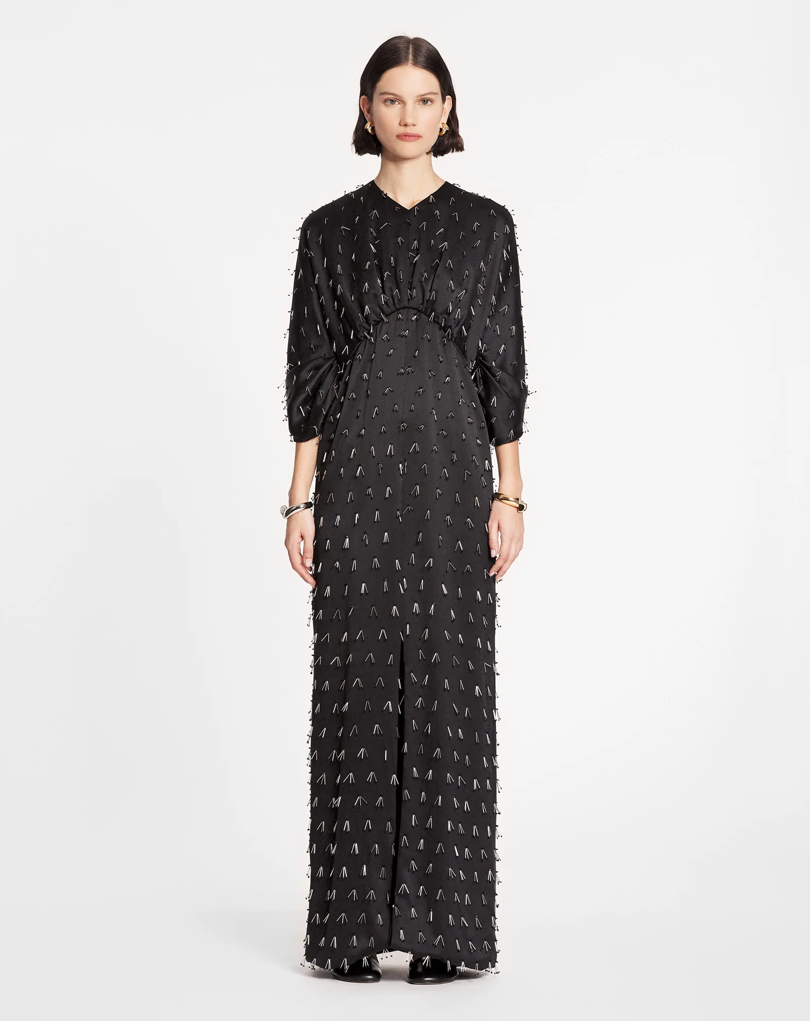 Long embroidered dress