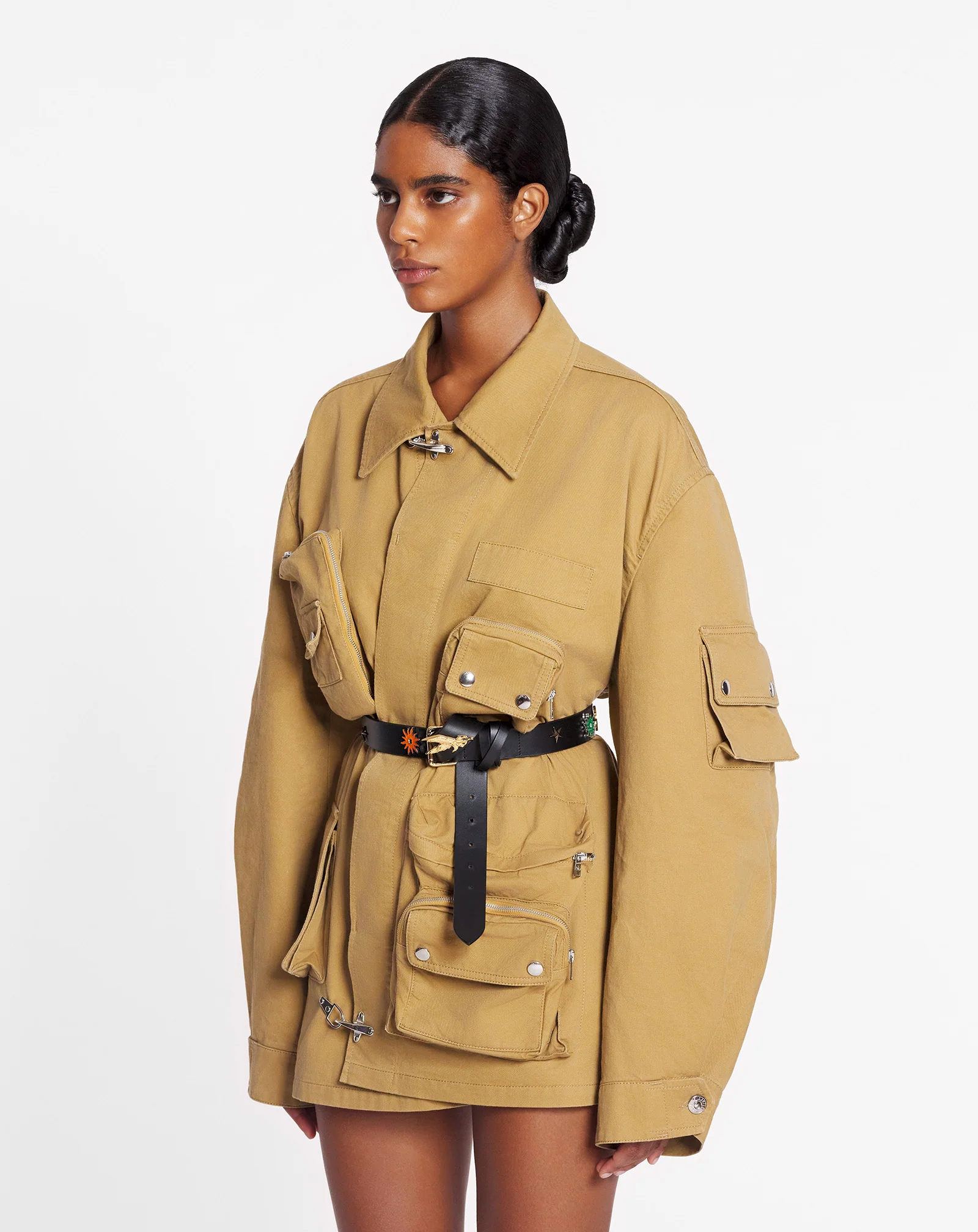 Lanvin x future asymmetrical utility jacket