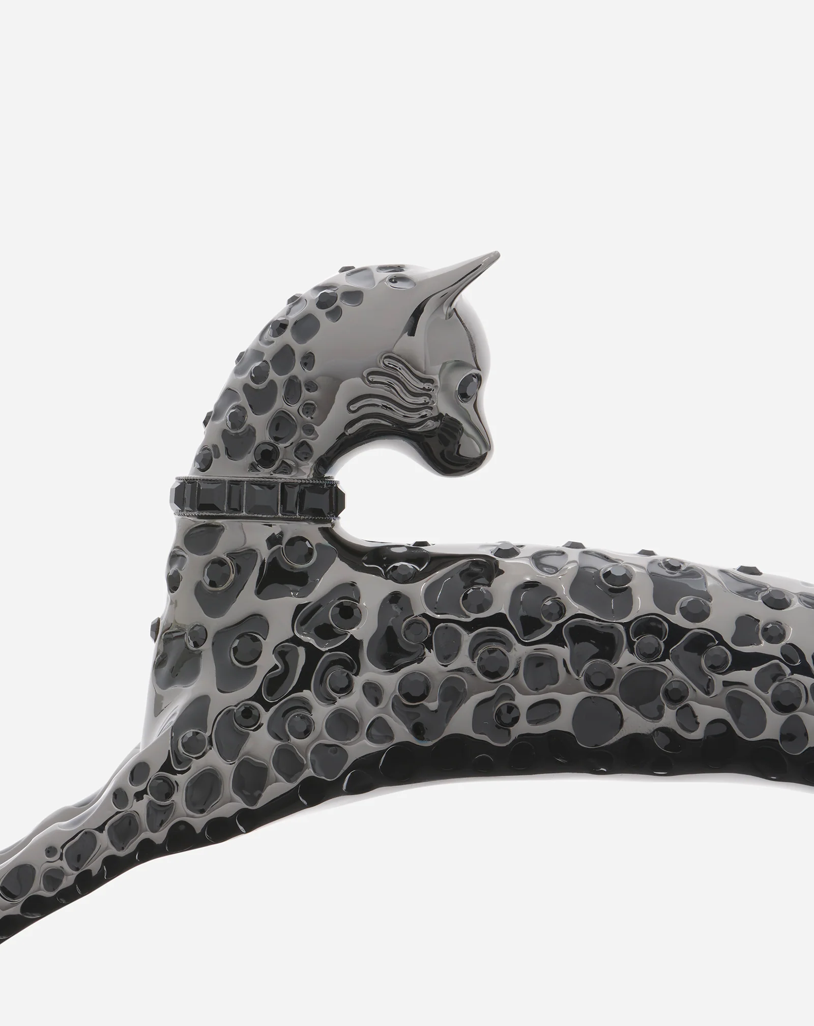 Medium pencil cat leather bag