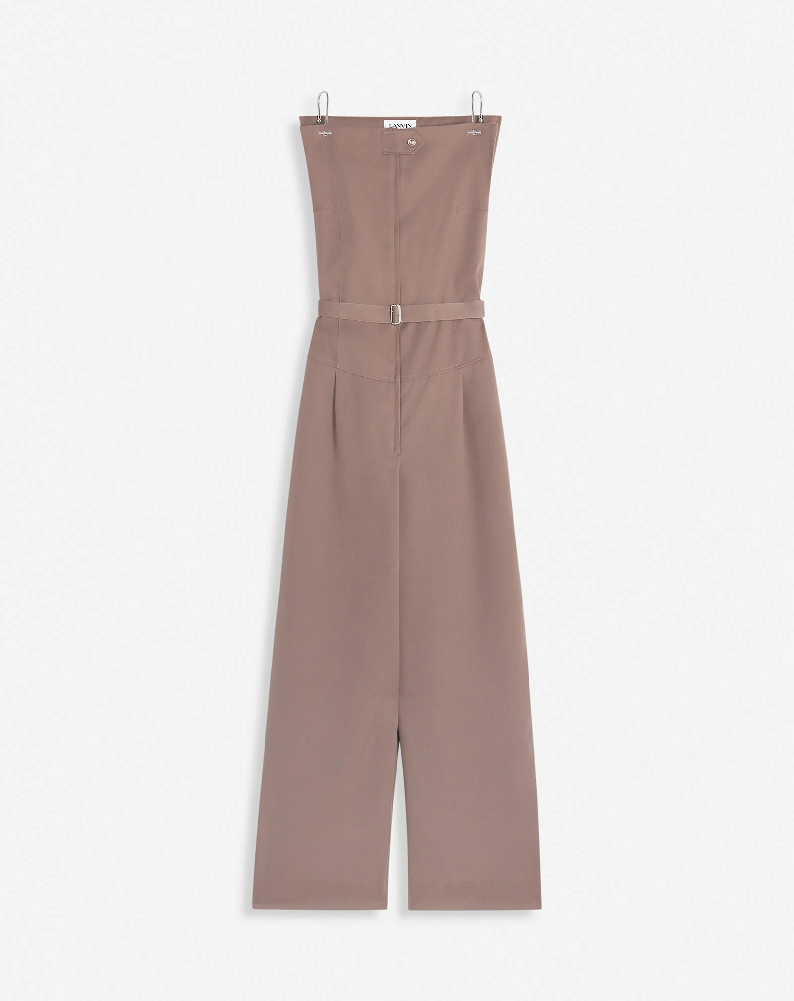 Belted bustier jumpsuit