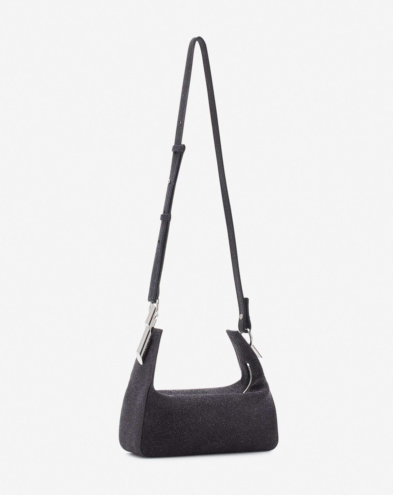 Haute séquence clutch bag in suede