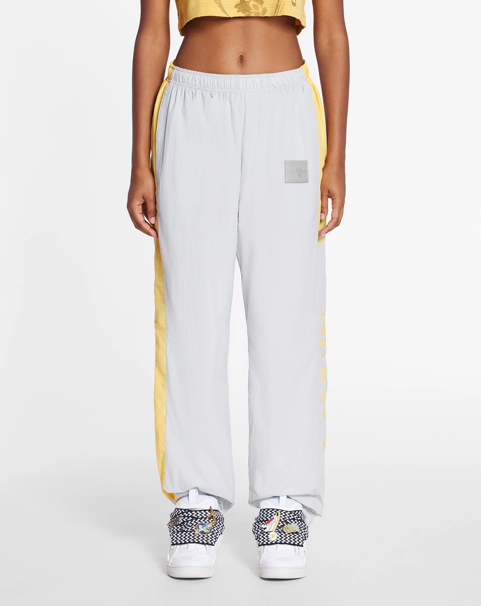 Lanvin x future jogging pants with contrasting stripes