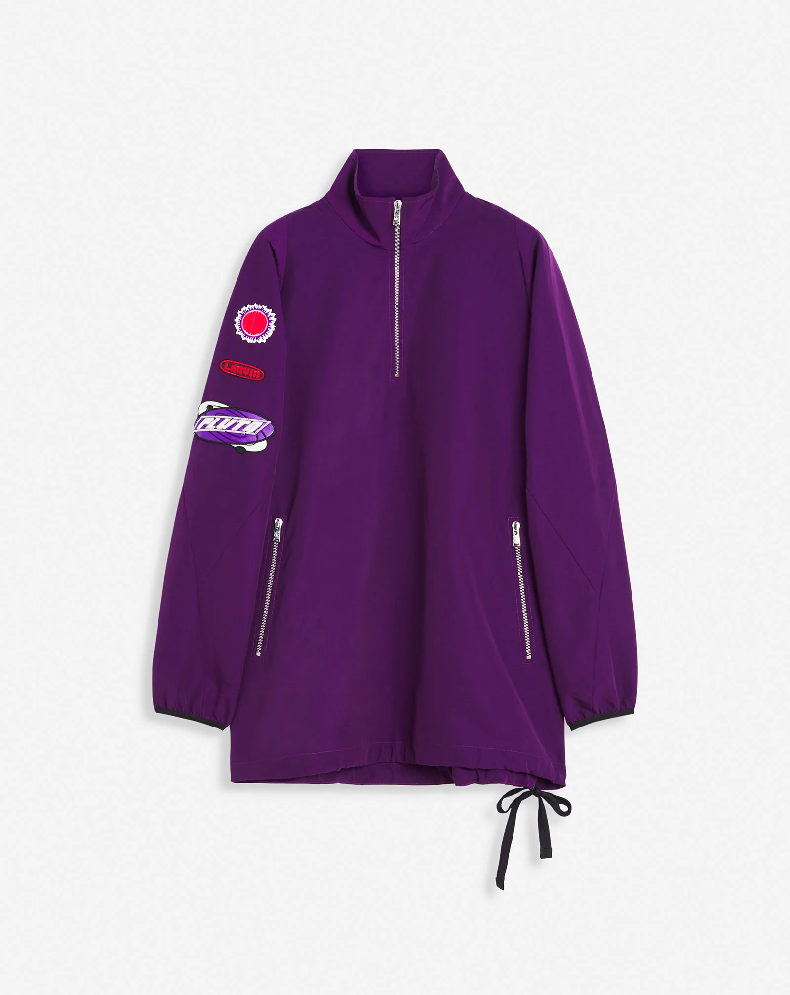 Lanvin x future windbreaker with zipper and emblems
