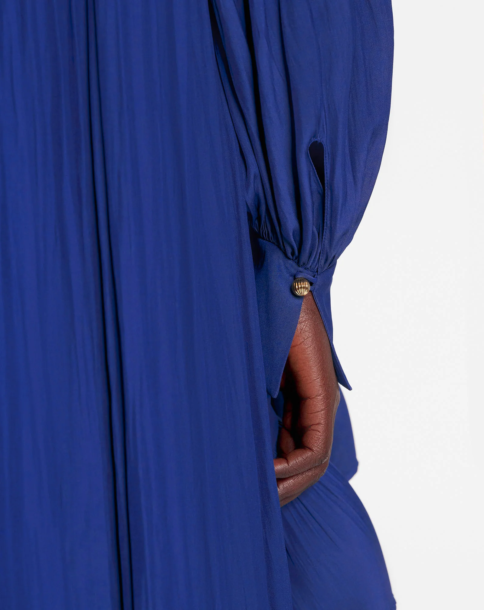 Asymmetrical charmeuse dress