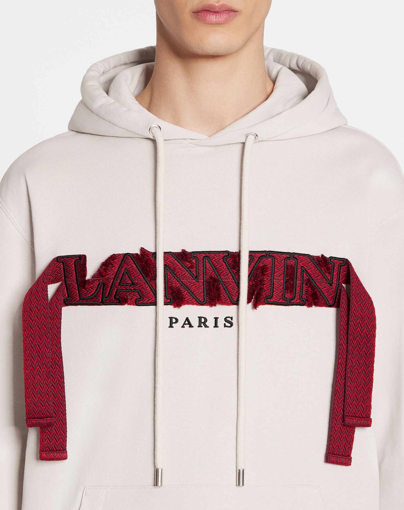 Oversized lanvin curb lace hoodie