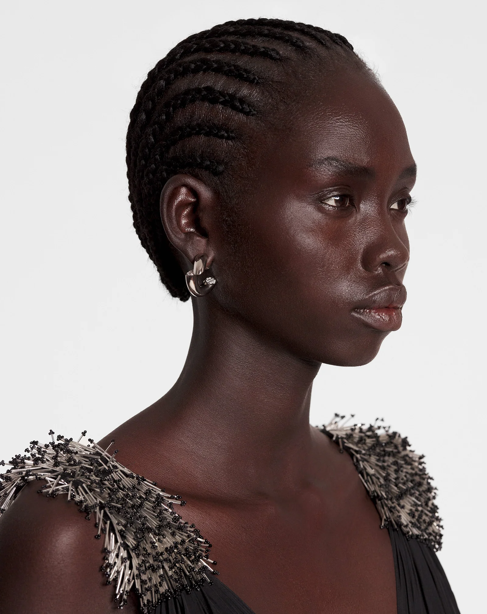 Sequence by lanvin rhinestone earrings