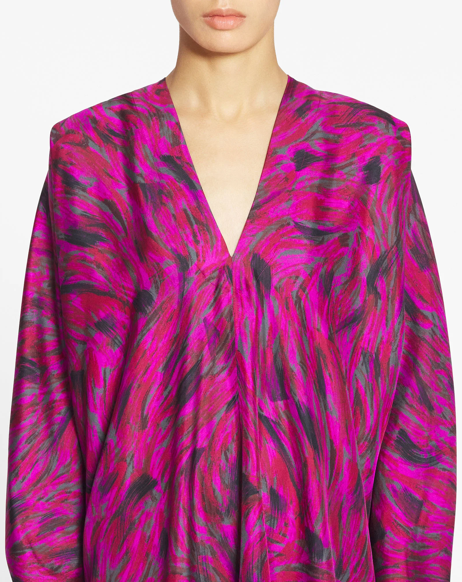 Printed caftan dress