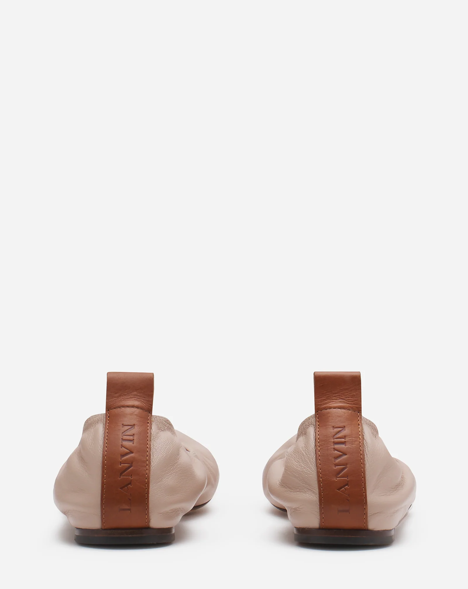 The leather ballerina flat