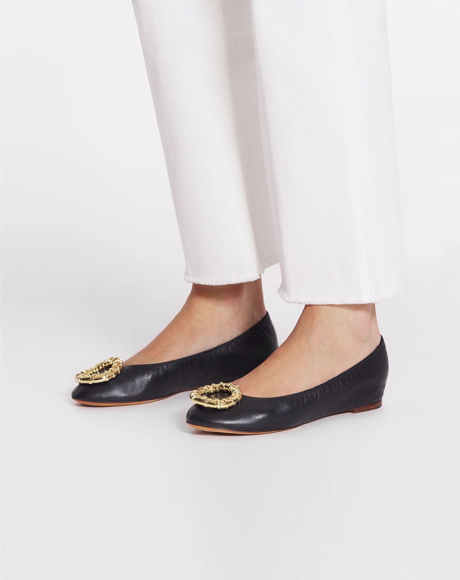 Mélodie leather ballerina flat