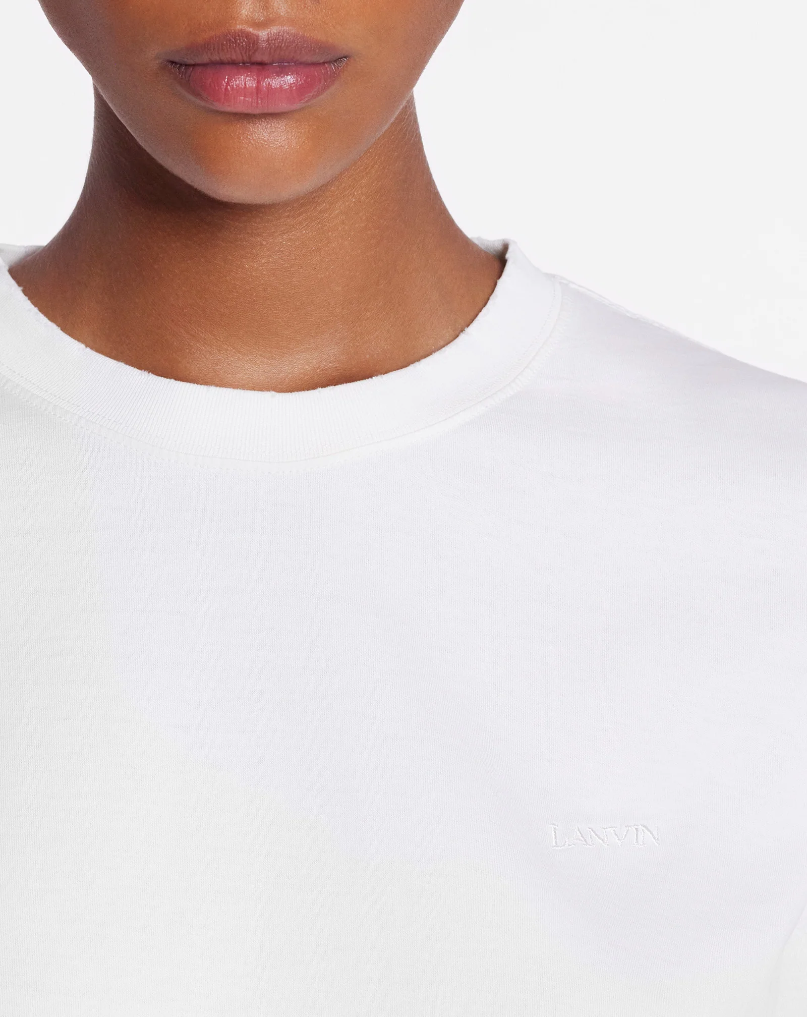 Lanvin x future cropped printed t-shirt