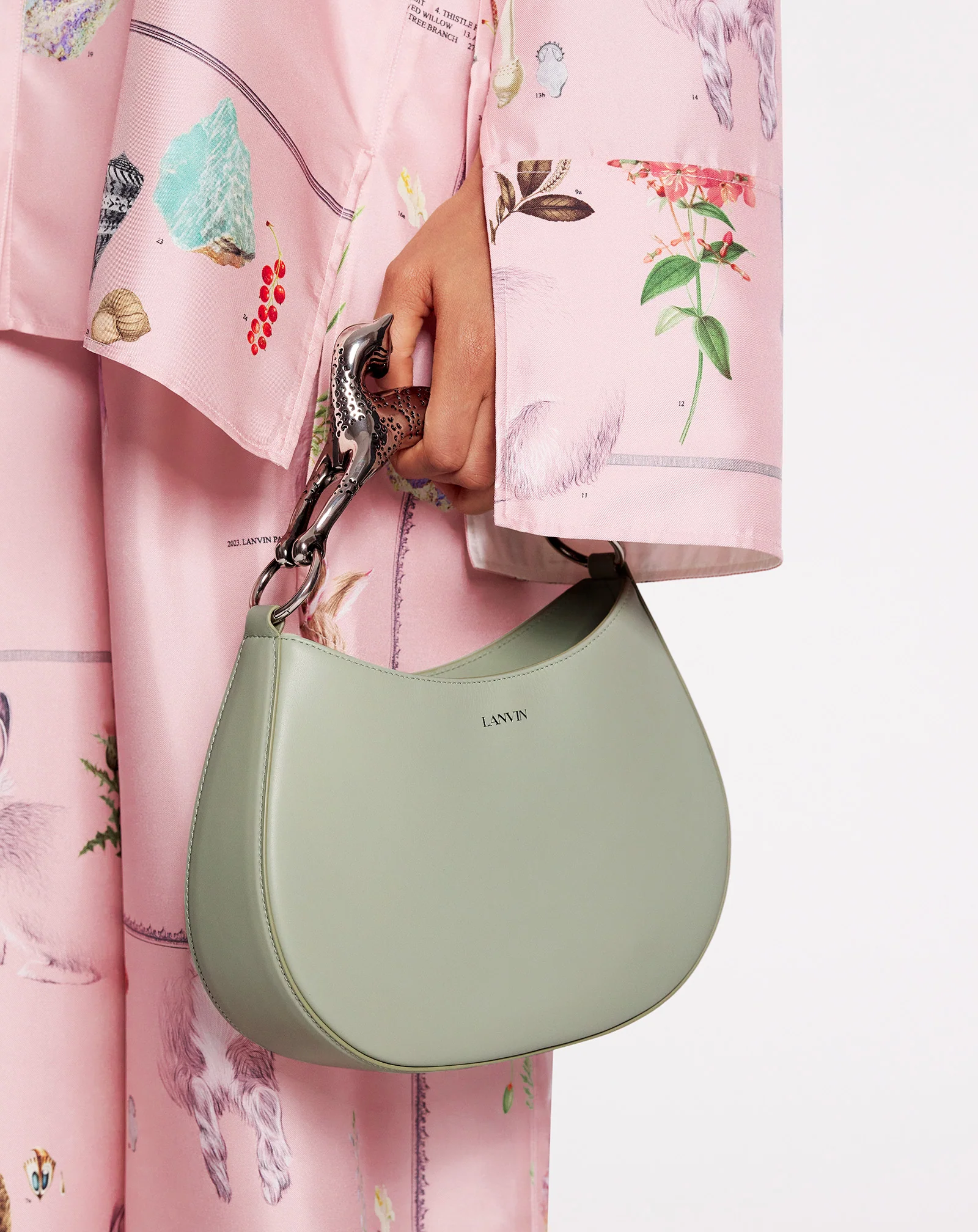 Hobo cat leather bag