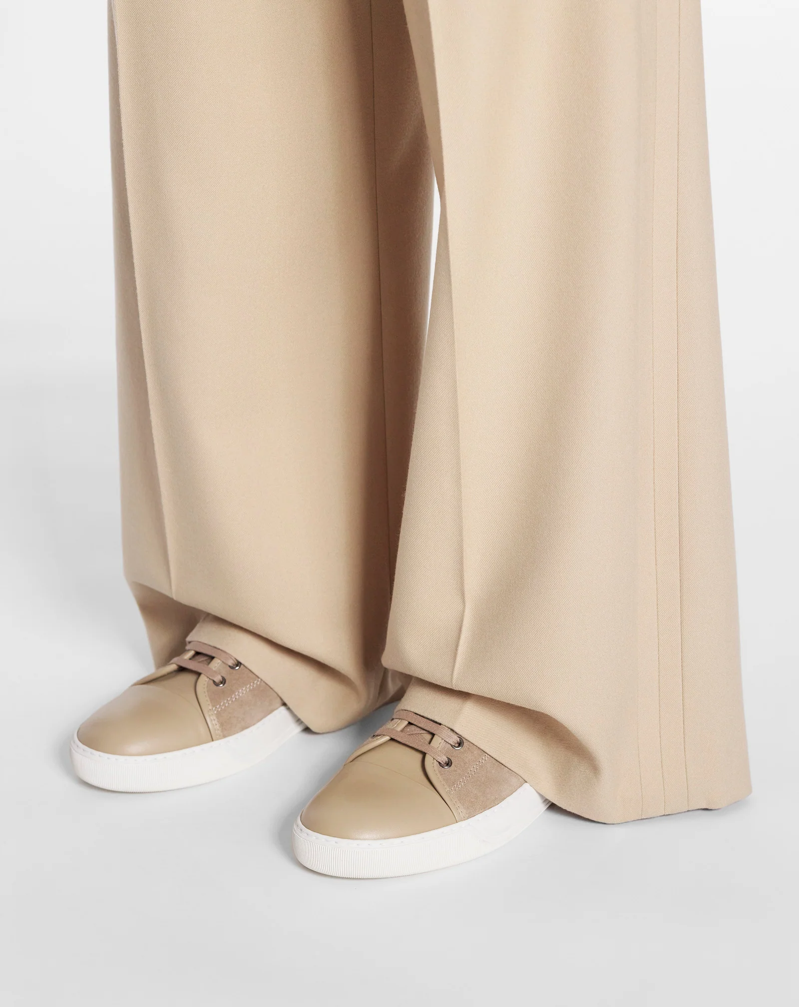 Dbb1 leather and suede sneakers