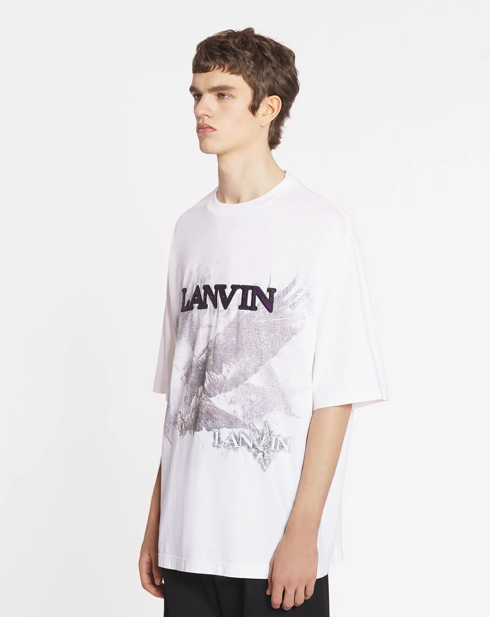Lanvin x future unisex eagle print loose-fit t-shirt