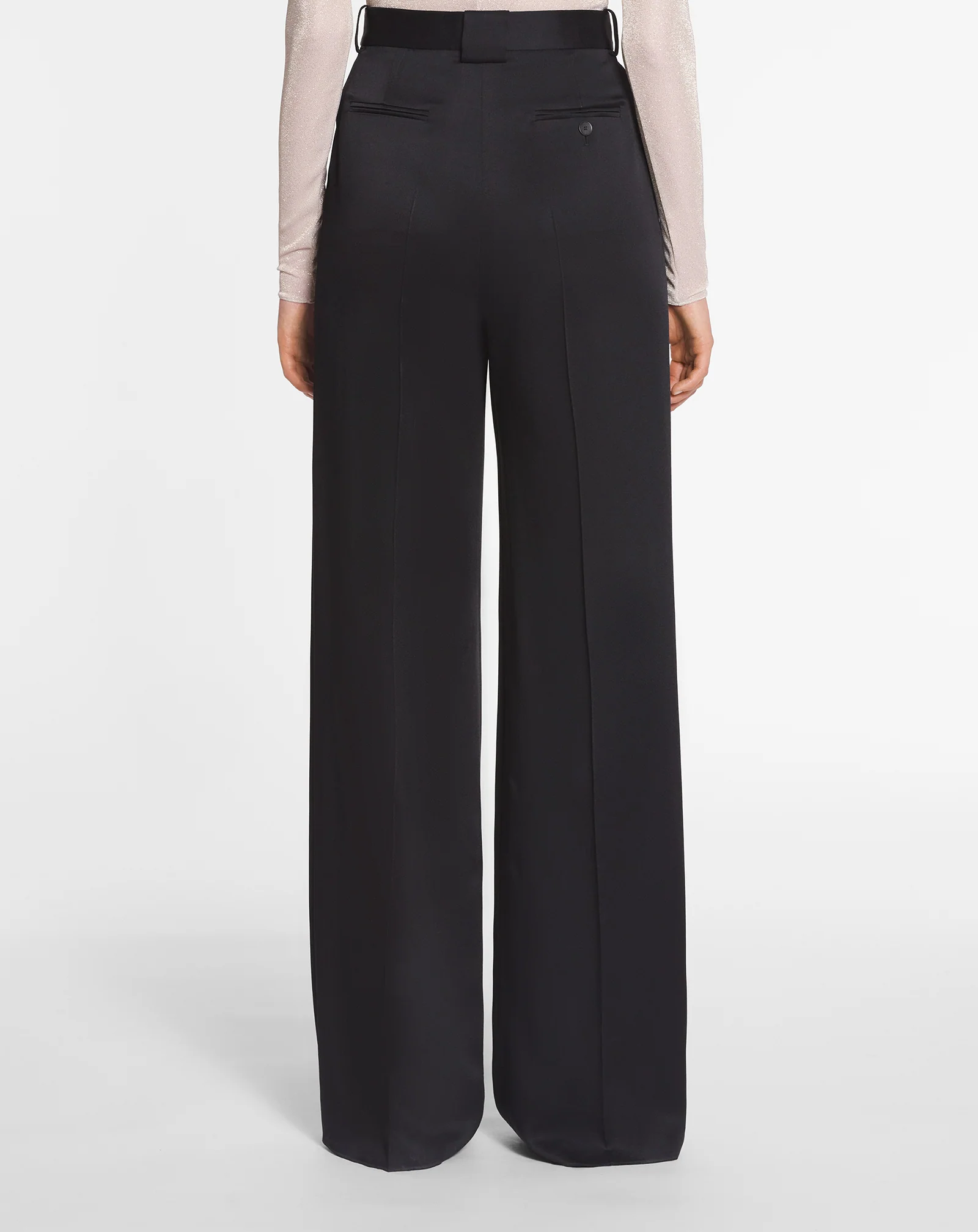 Wide-leg tailored pants