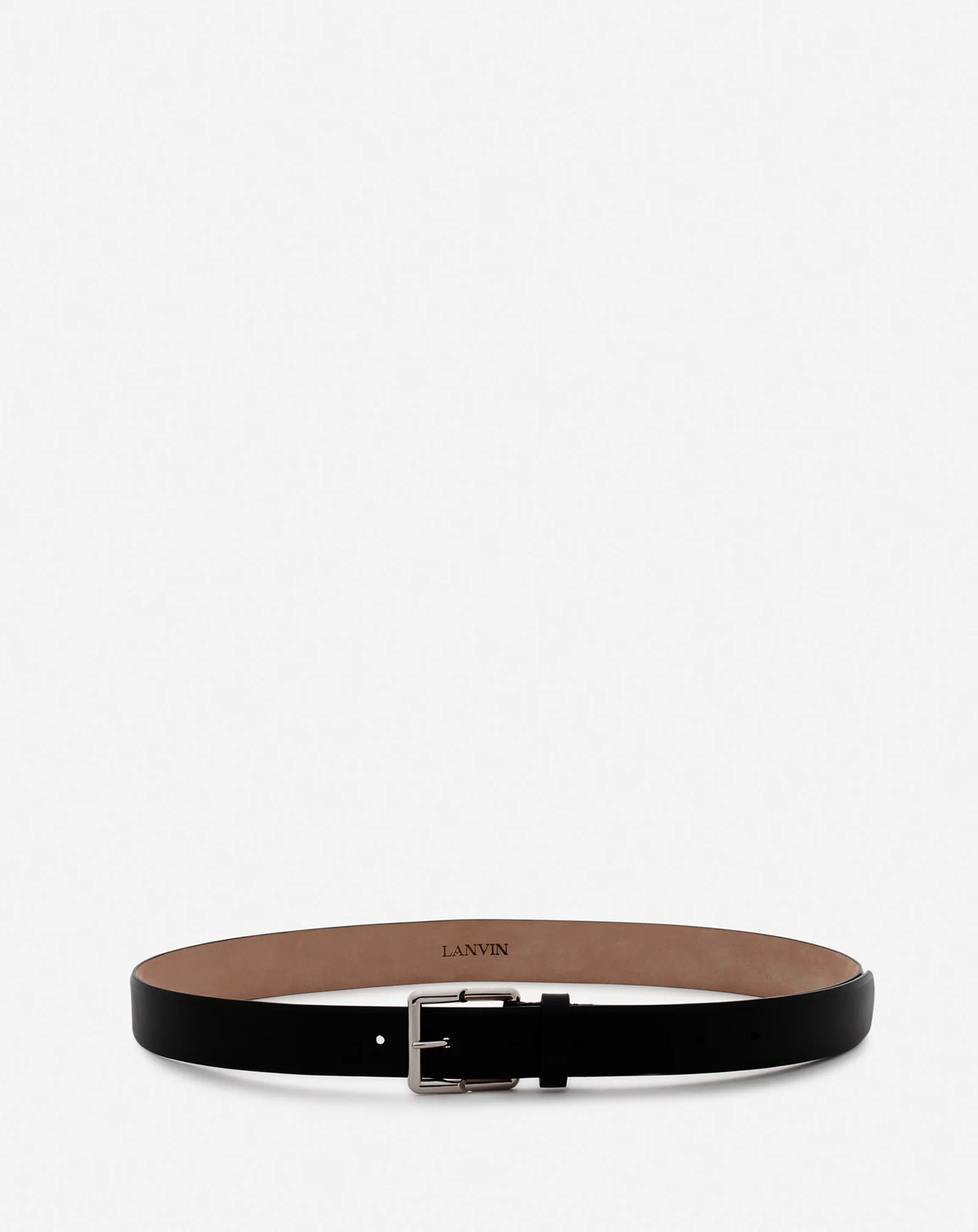 Haute sequence leather belt