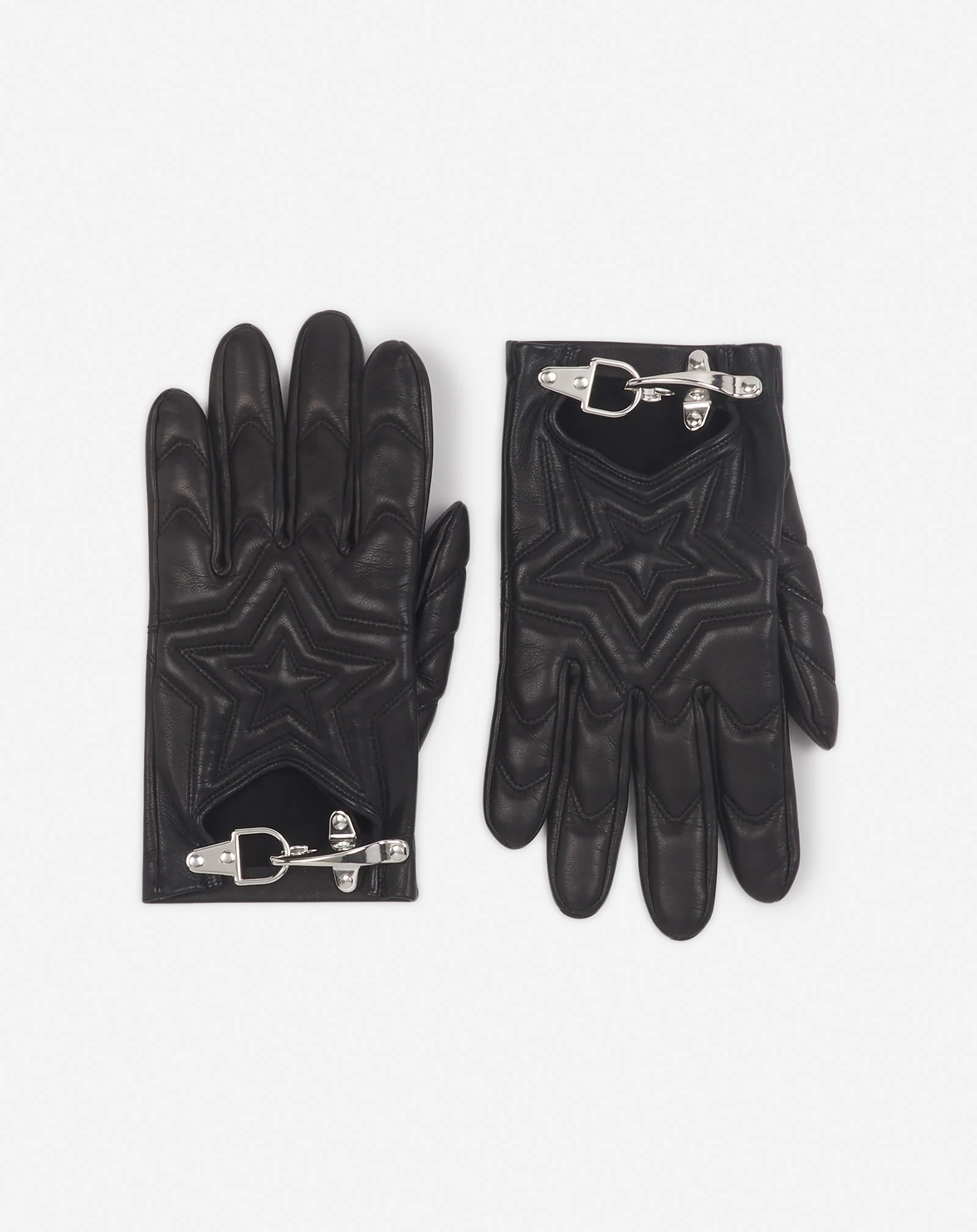 Lanvin x future quilted leather gloves