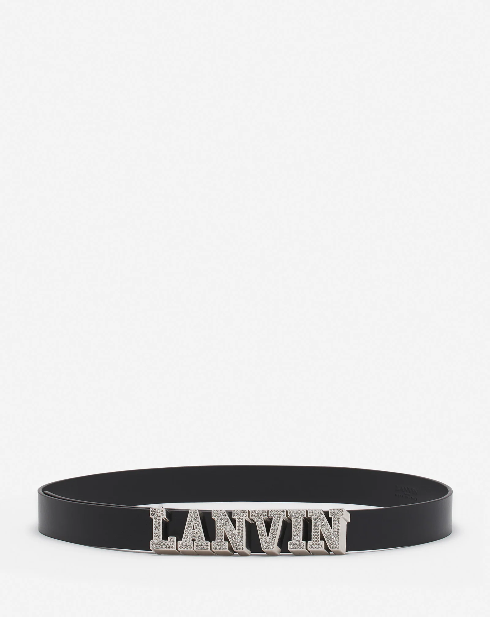 Lanvin x future leather belt with rhinestones