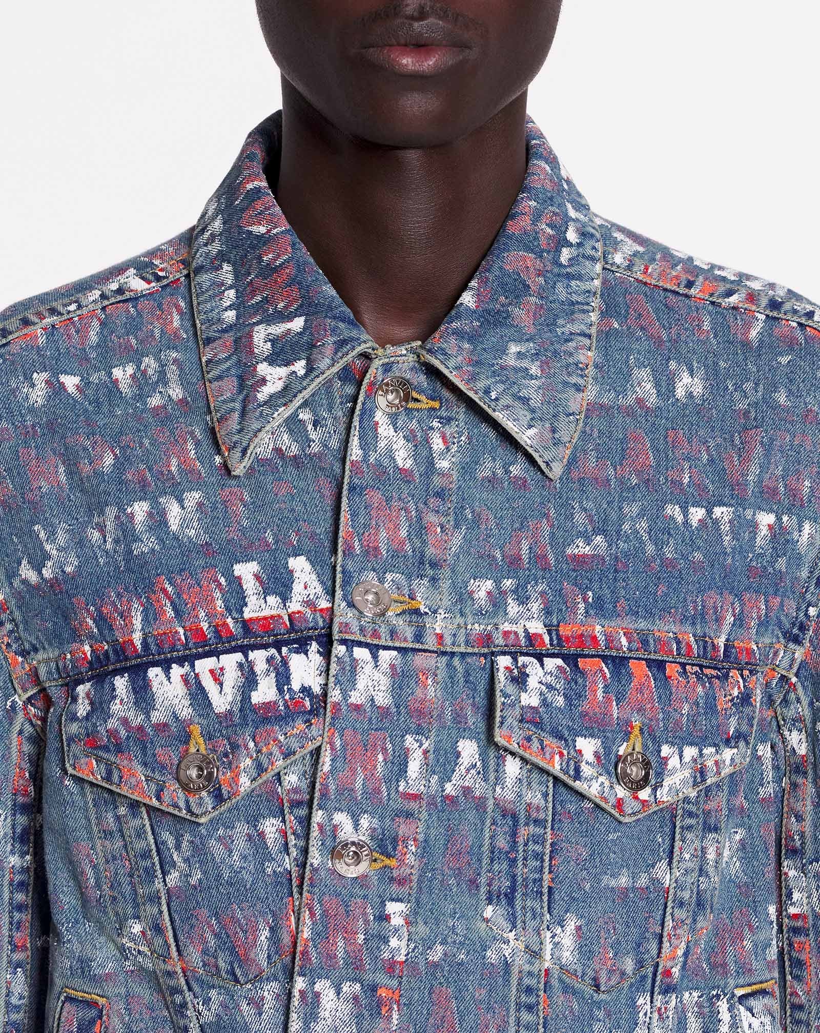 Lanvin x future unisex asymmetrical printed jacket