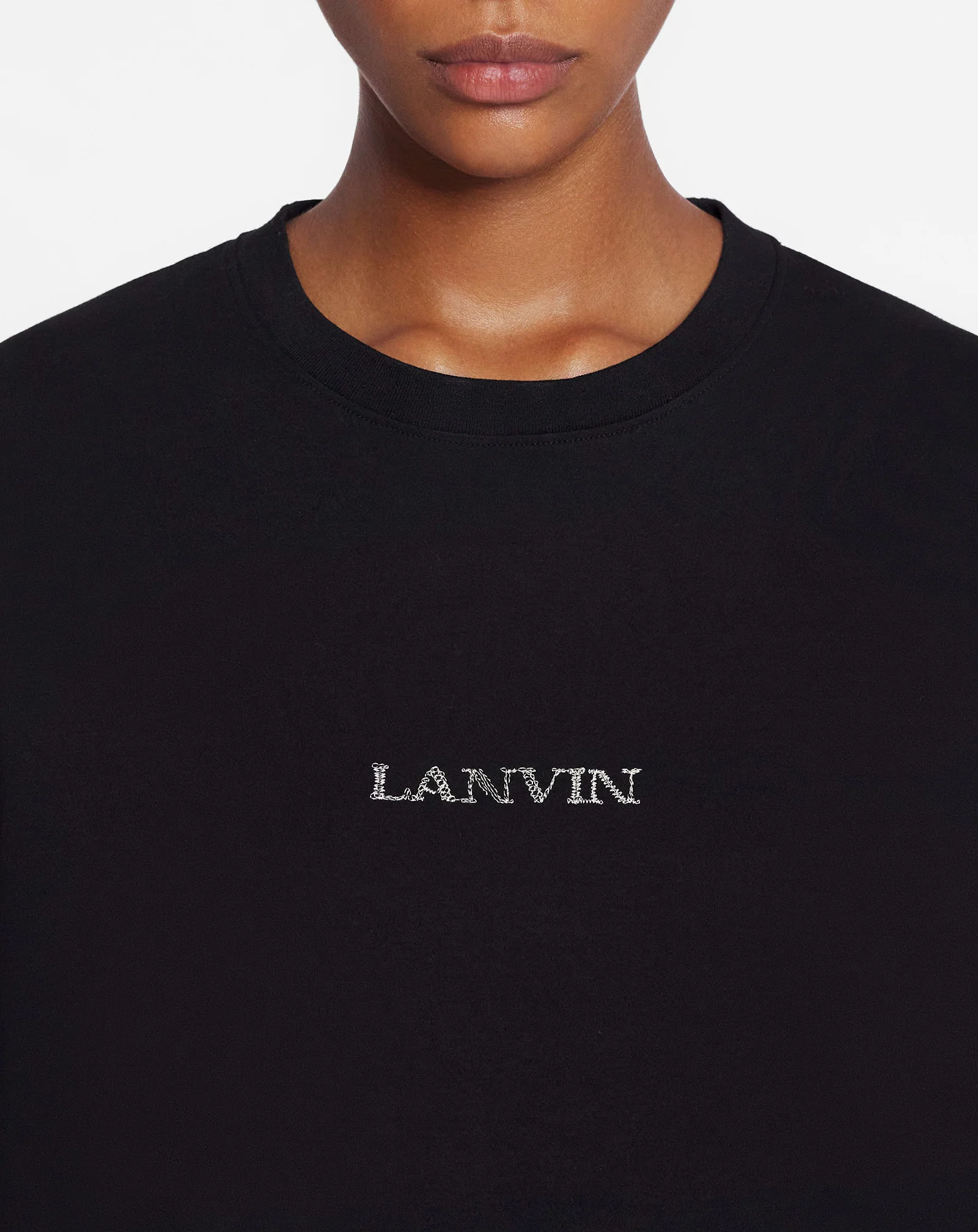 Unisex lanvin logo t-shirt
