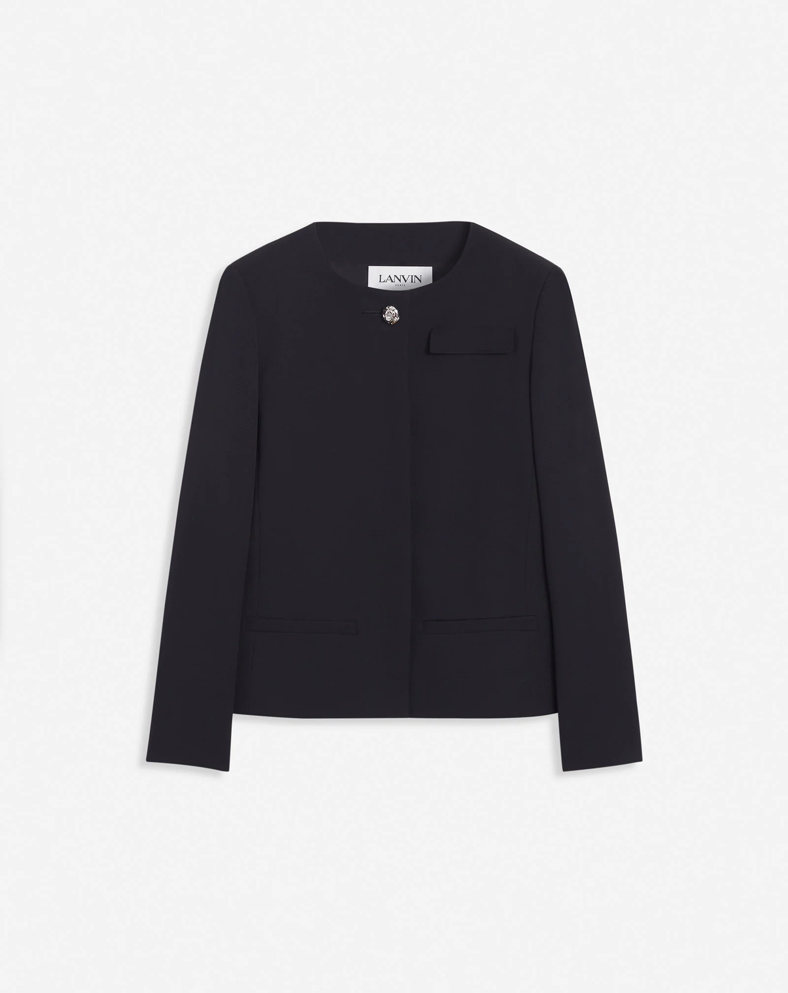 Cropped fitted jacket