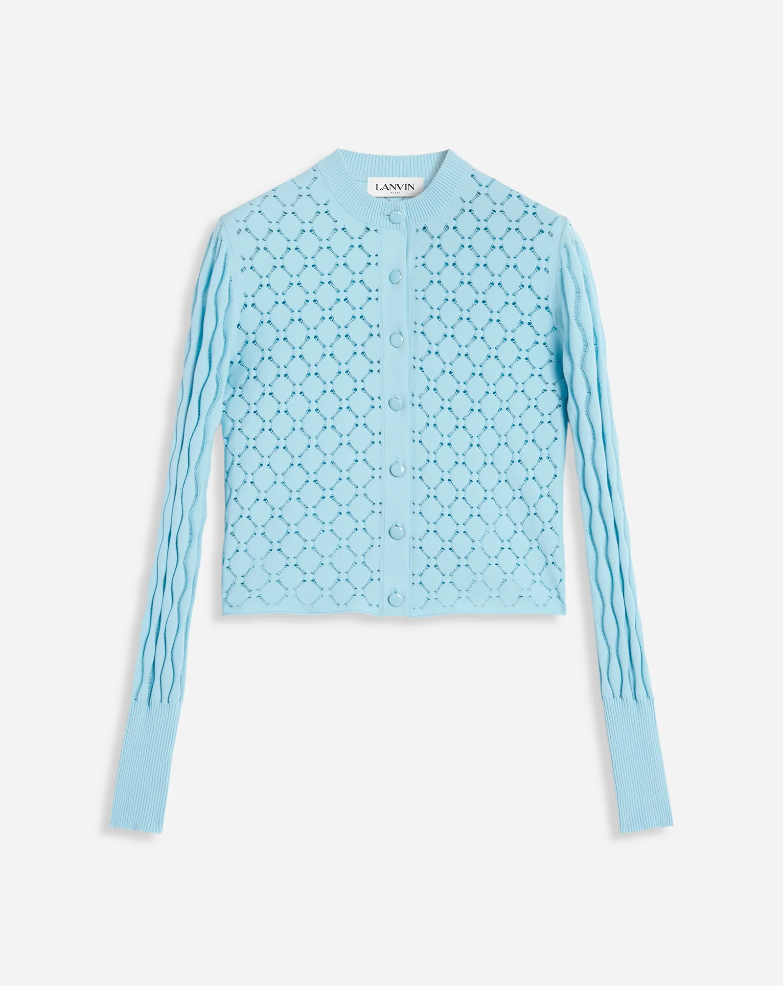 Bodycon cardigan with round neck