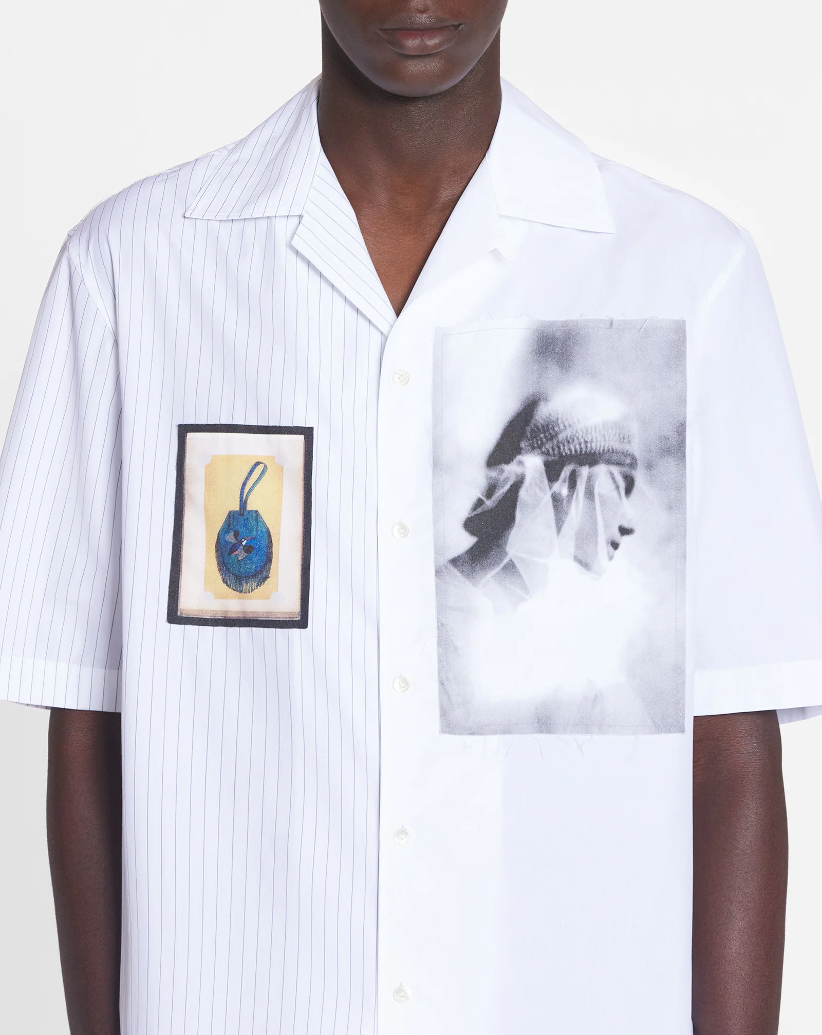 Asymmetrical shirt archives print