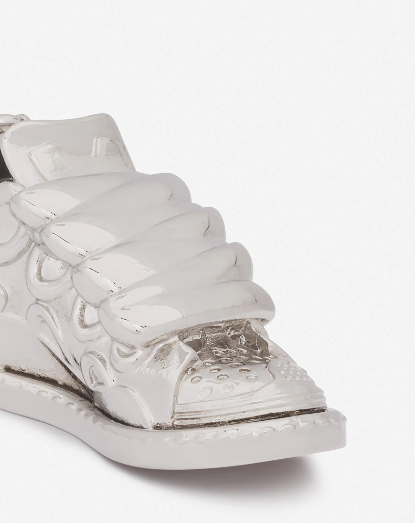 Curb sneakers brass key ring