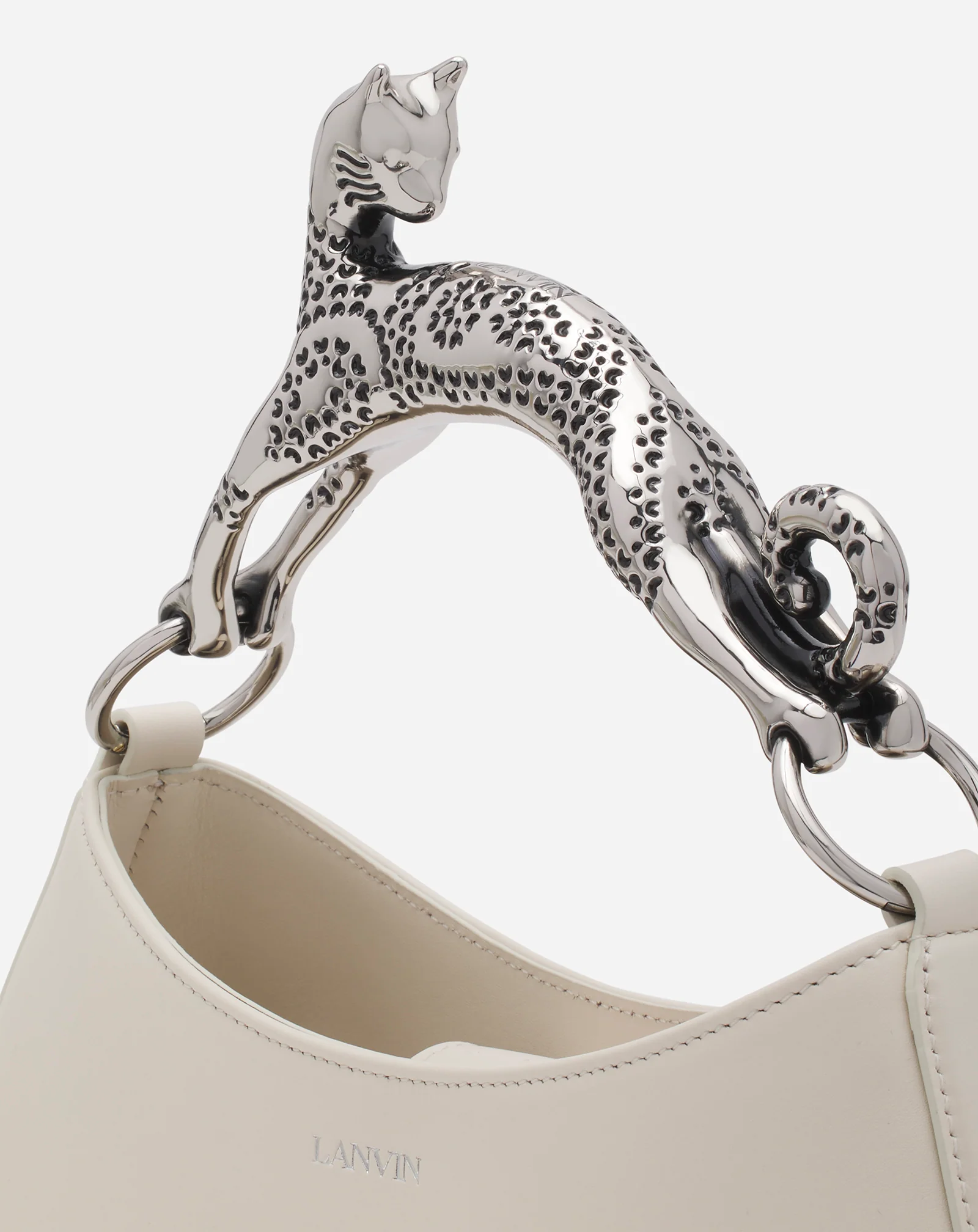 Hobo cat leather bag