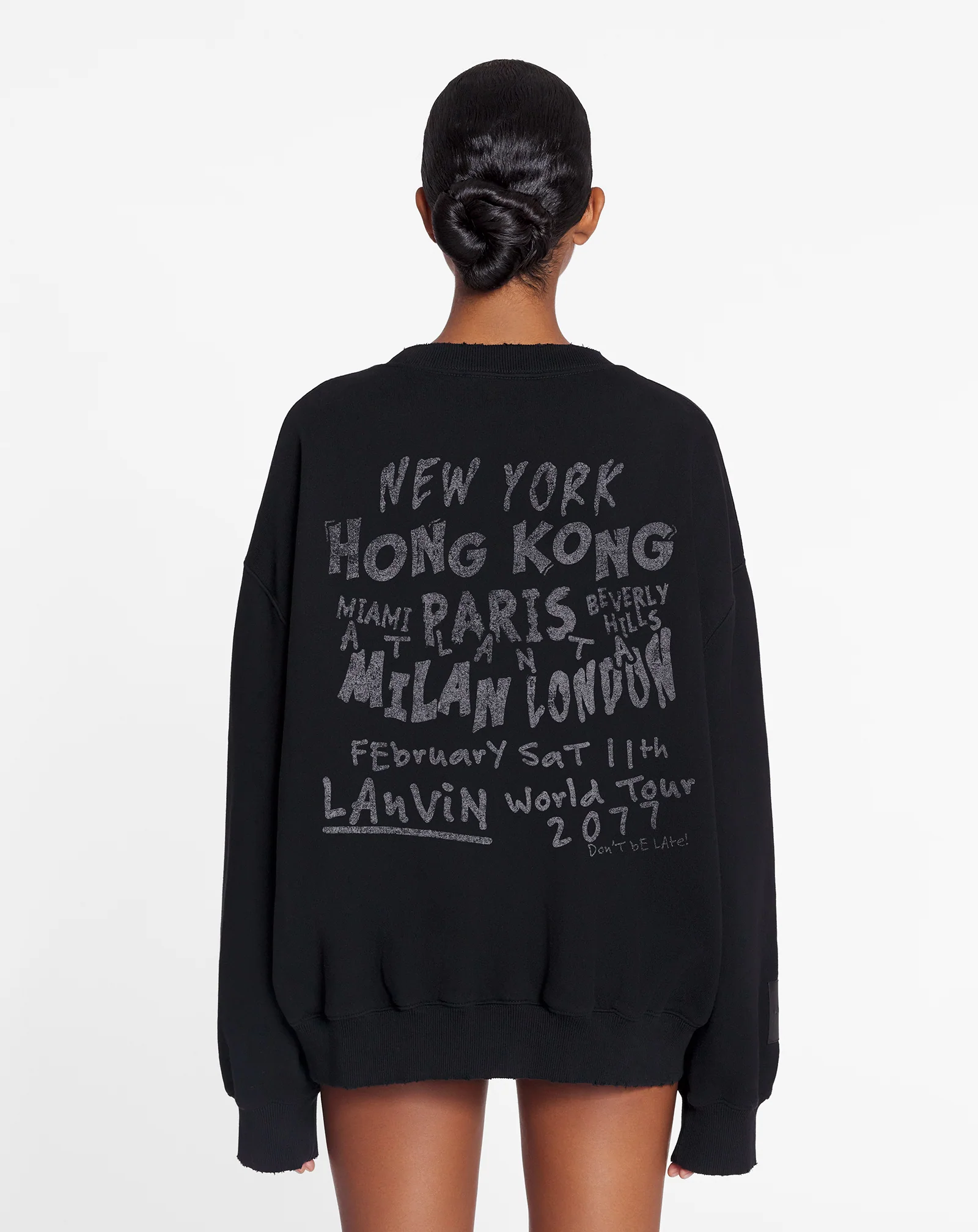 Lanvin x future unisex loose-fit printed sweatshirt