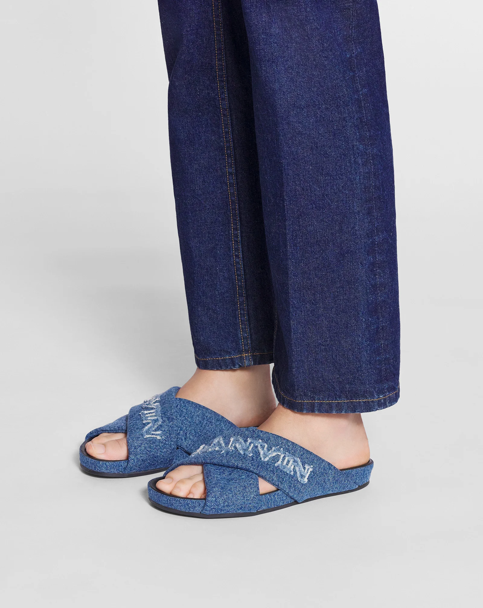 Lanvin tinkle sandals in denim