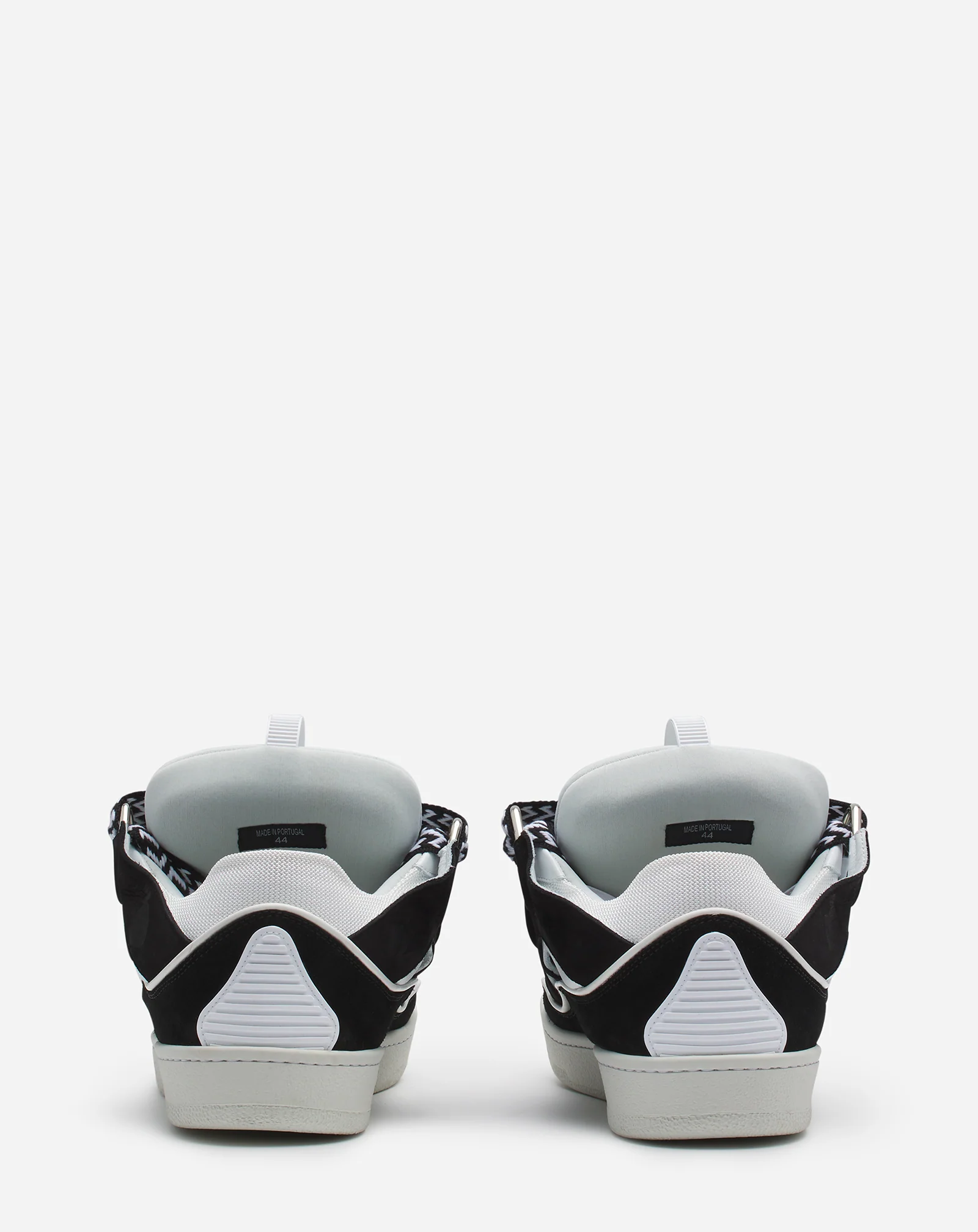 Leather curb sneakers