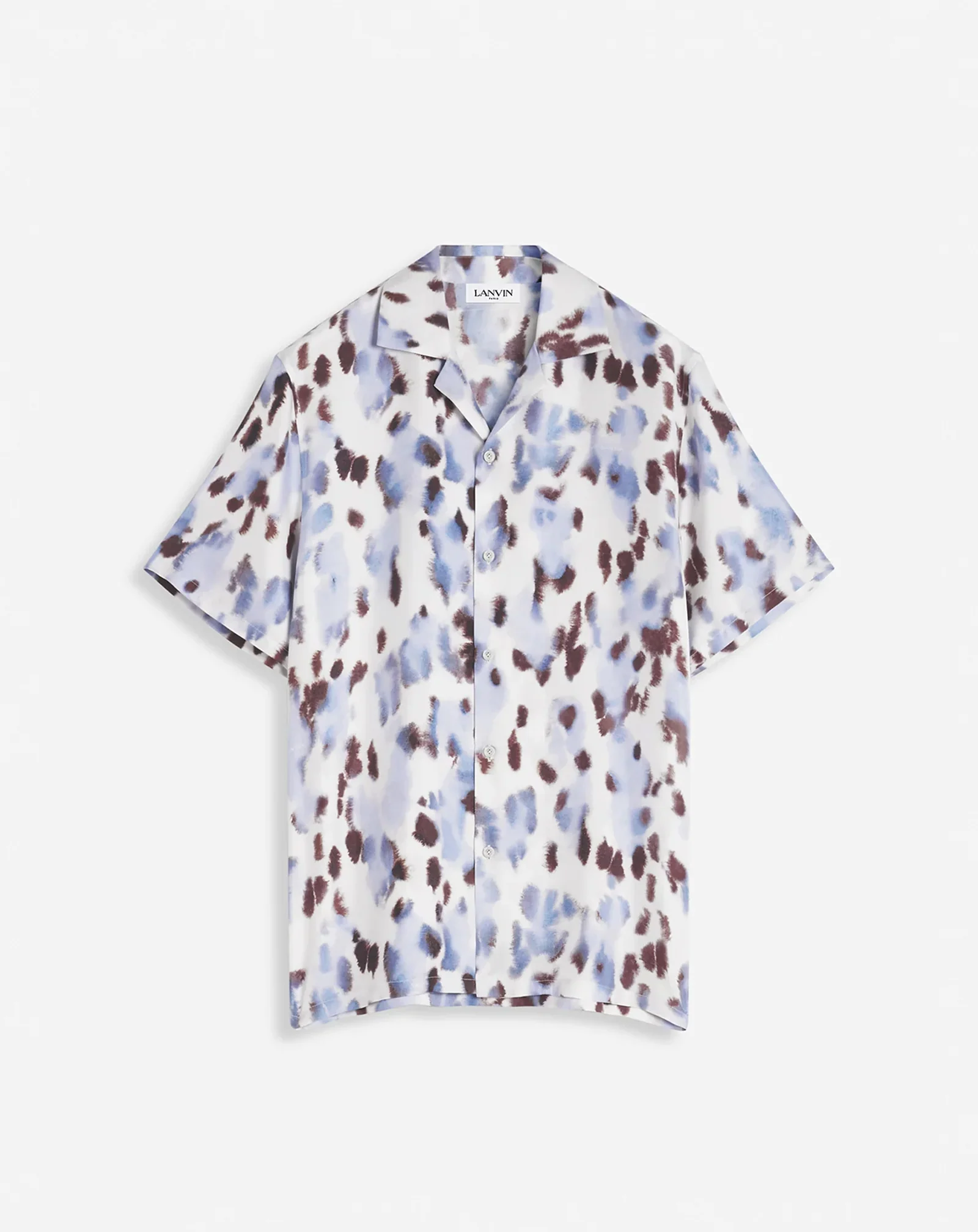 Printed bowling shirt
