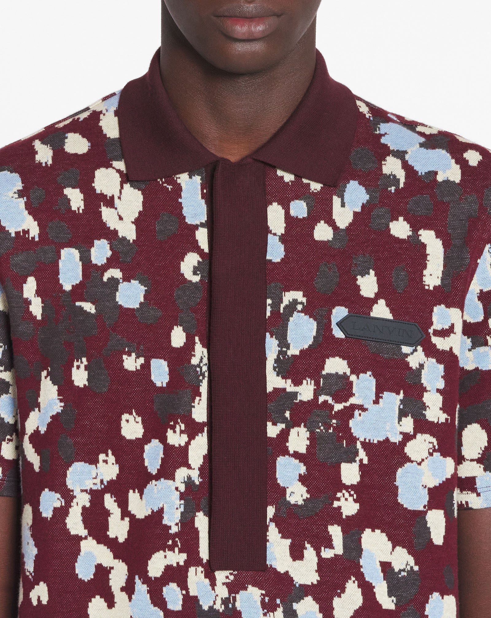 Jacquard polo shirt